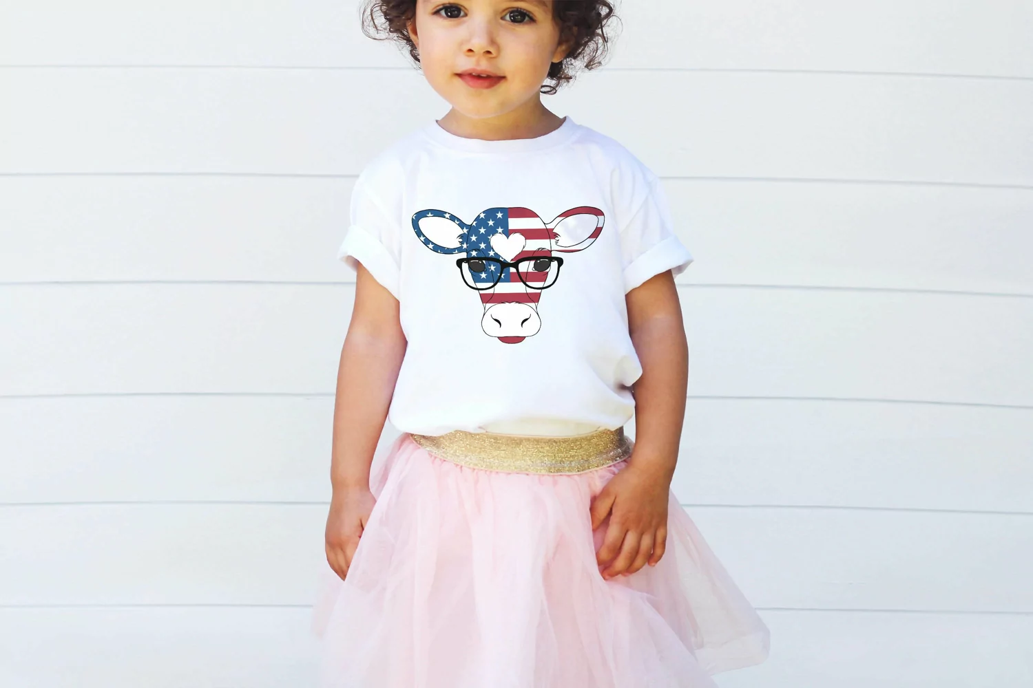 Patriotic Cow sublimation PNG