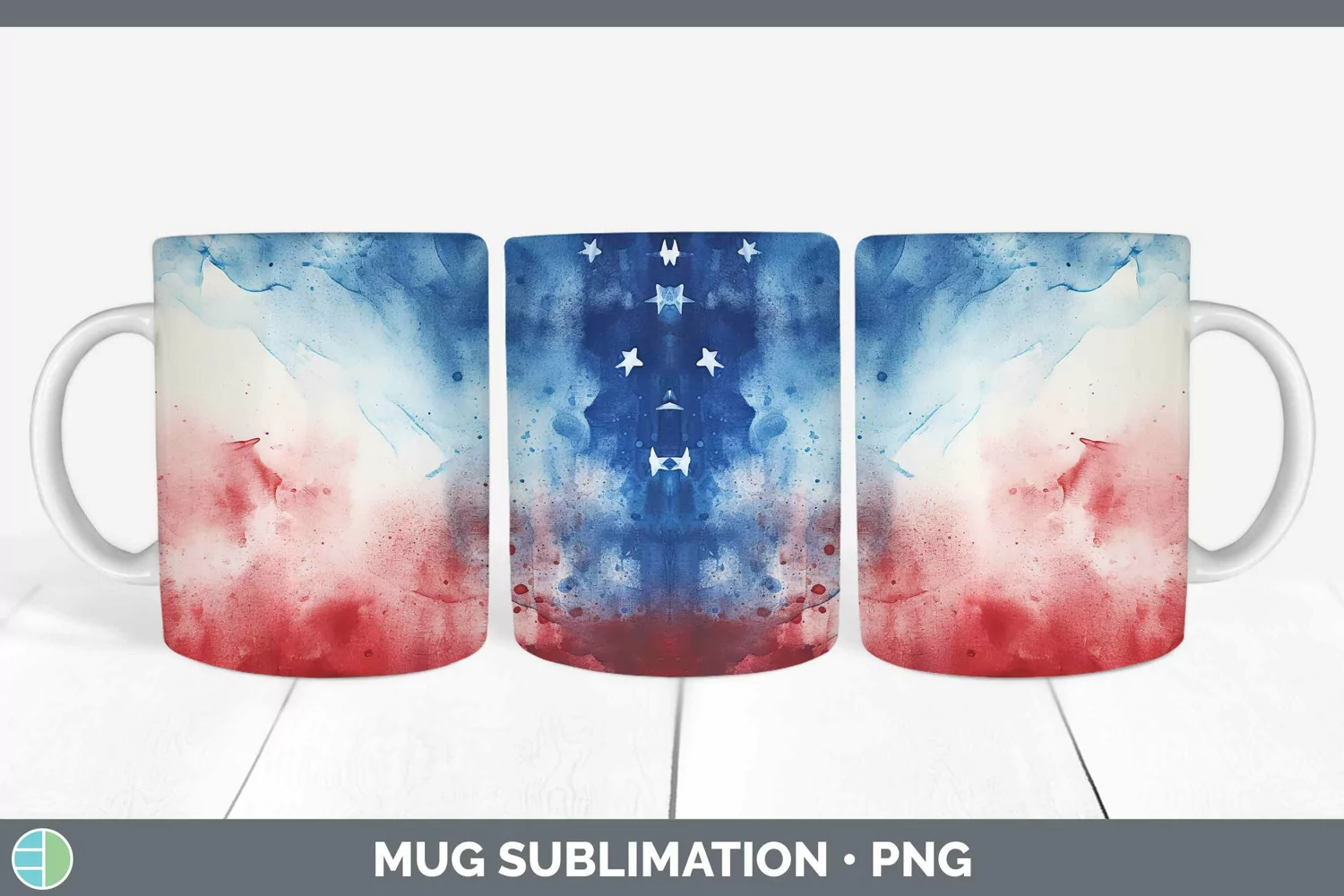 GorgeousPatriotic Mug Wrap design.