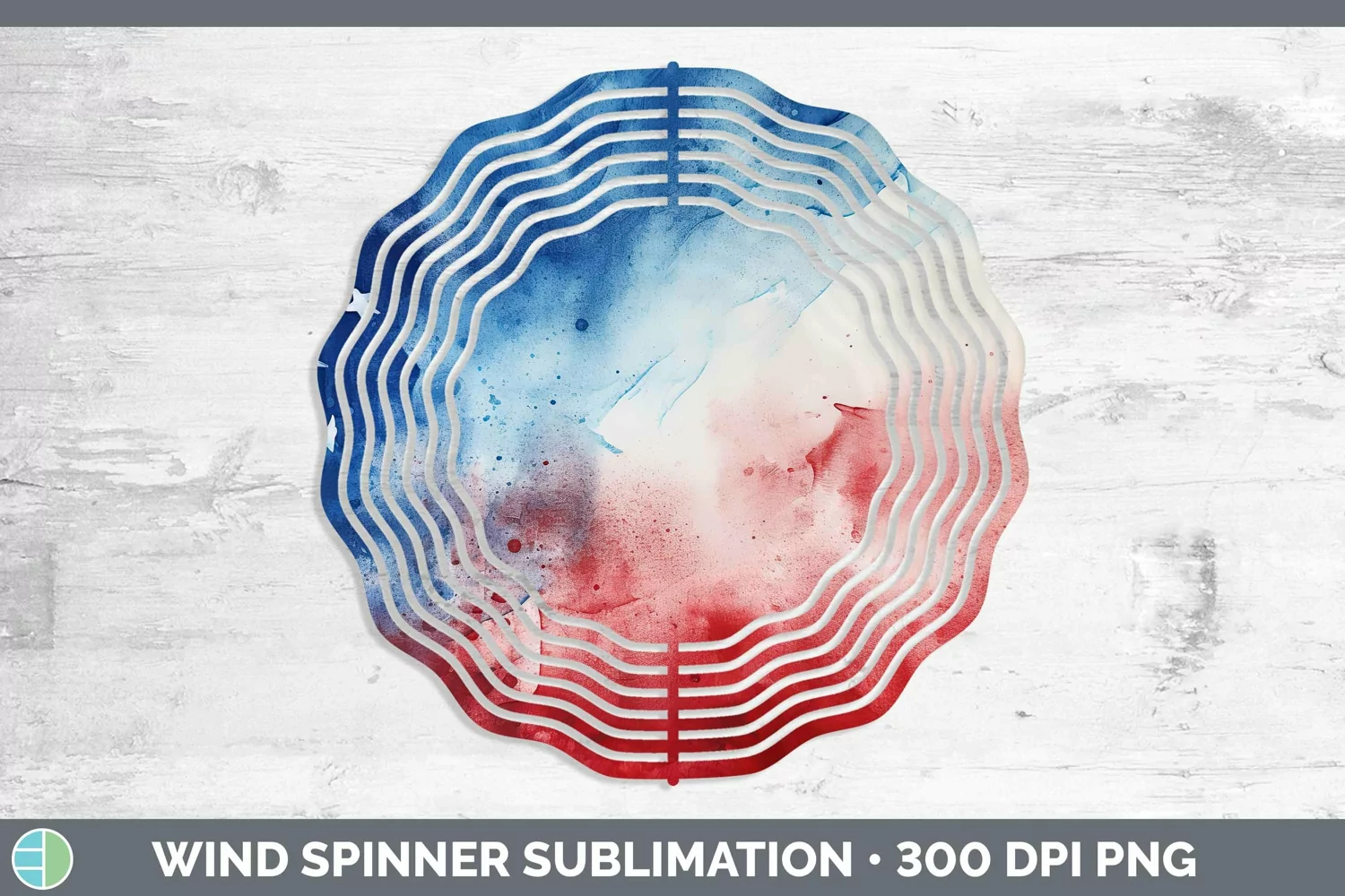 GorgeousPatriotic Wind Spinner design.