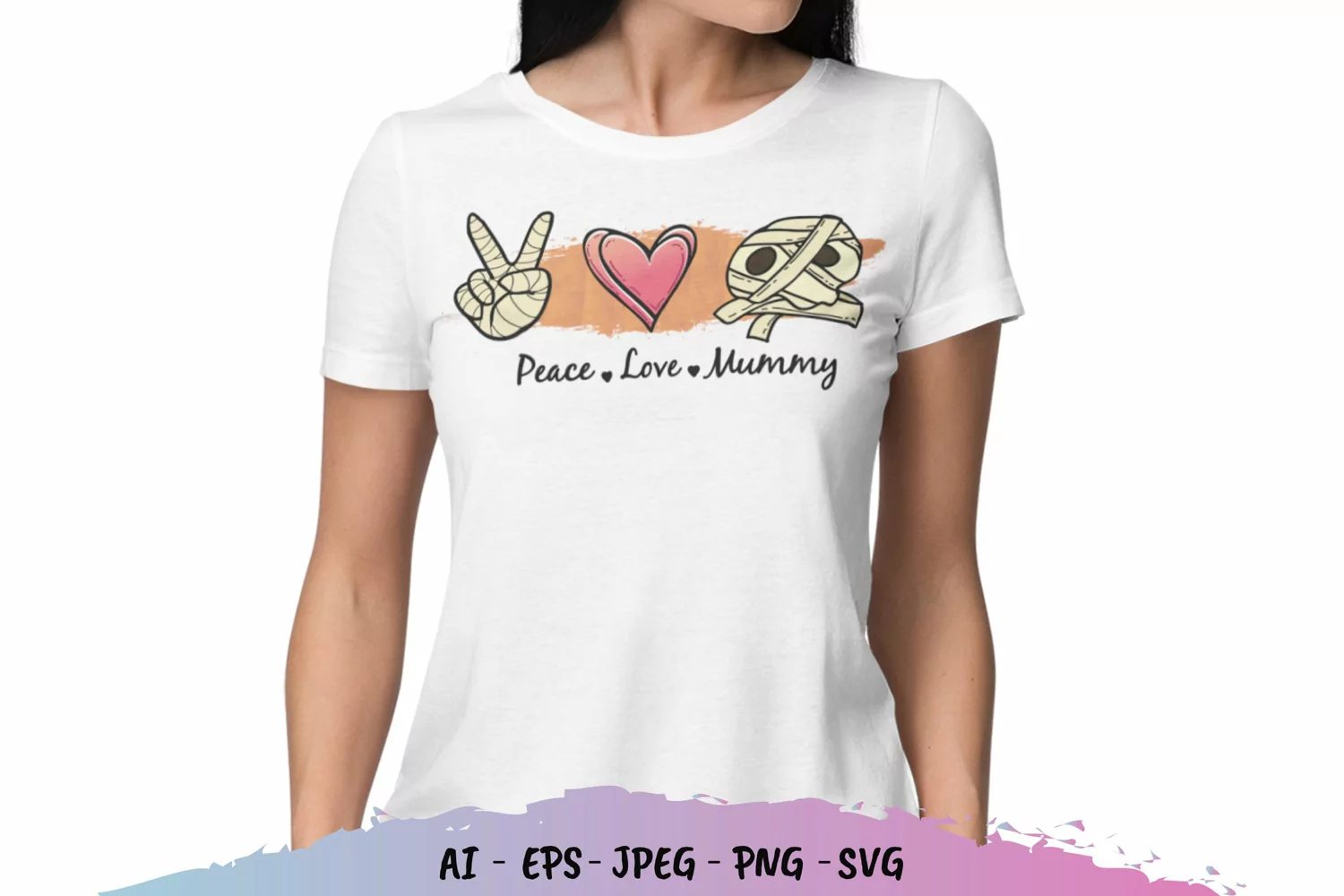 Peace Love Zombie SVG product image 1