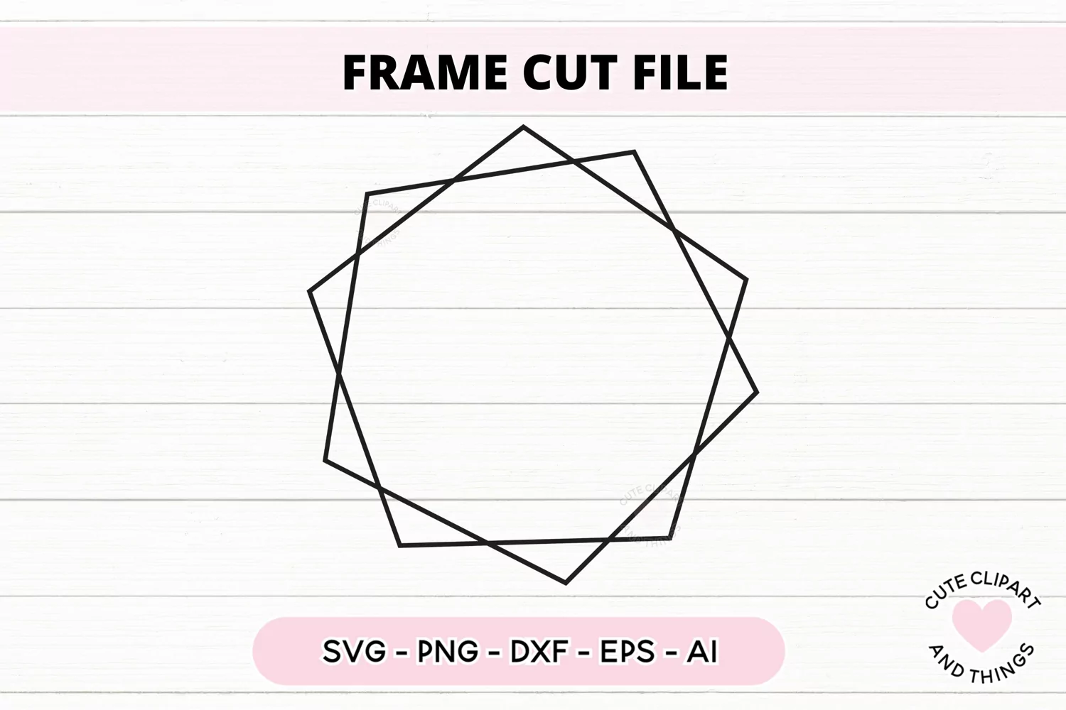 Pentagon Frame SVG