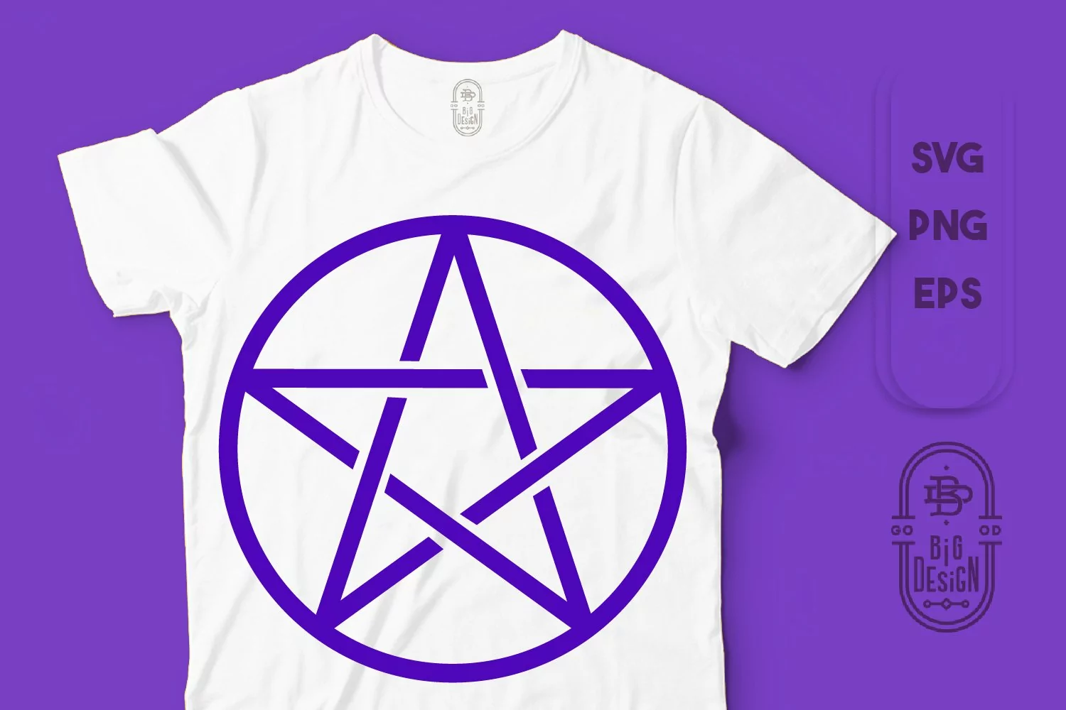 Pentagram SVG File | Halloween SVG File product image 1
