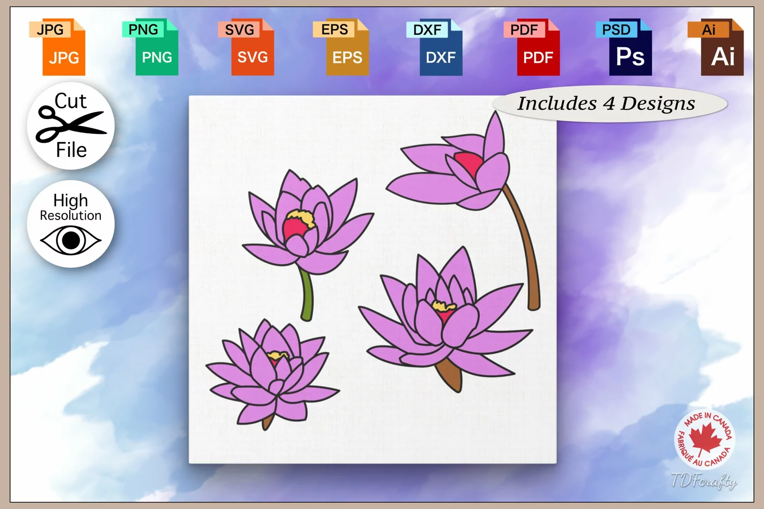 Purple Water Lotus product image 1