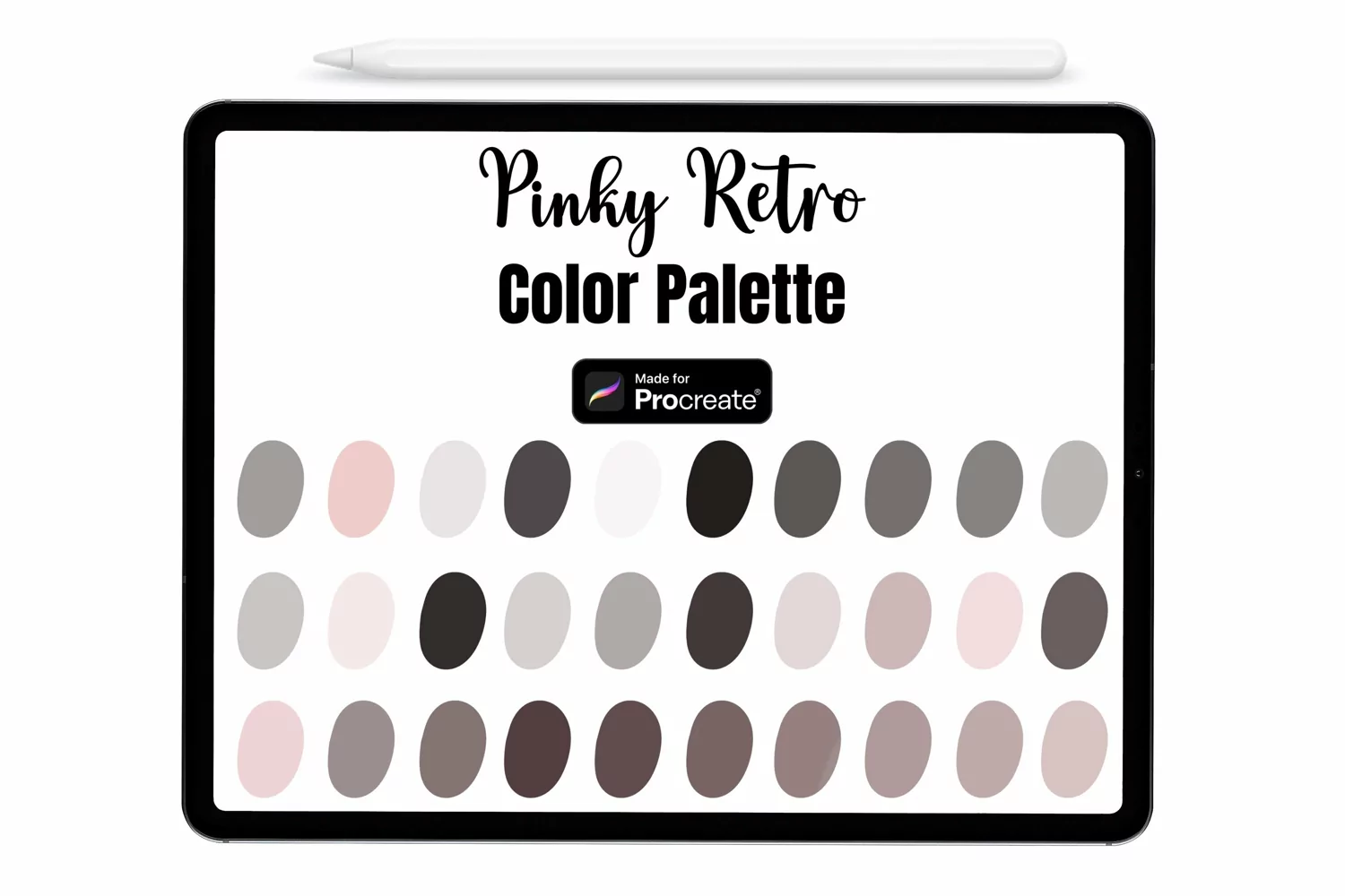 Pinky Retro Procreate Palette Procreate Color palette