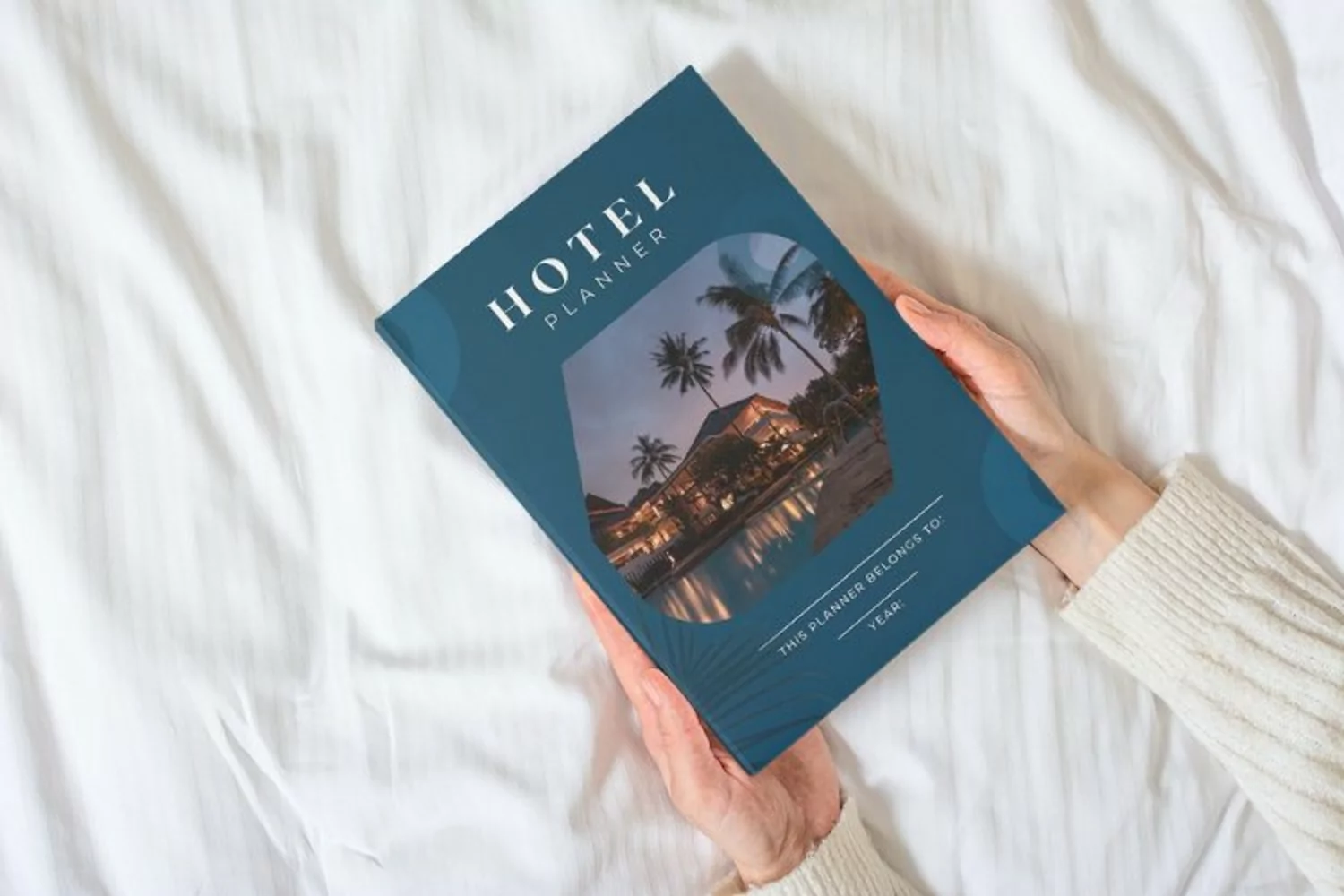 Hotel Planner Template, Customizable Canva Template product image 1