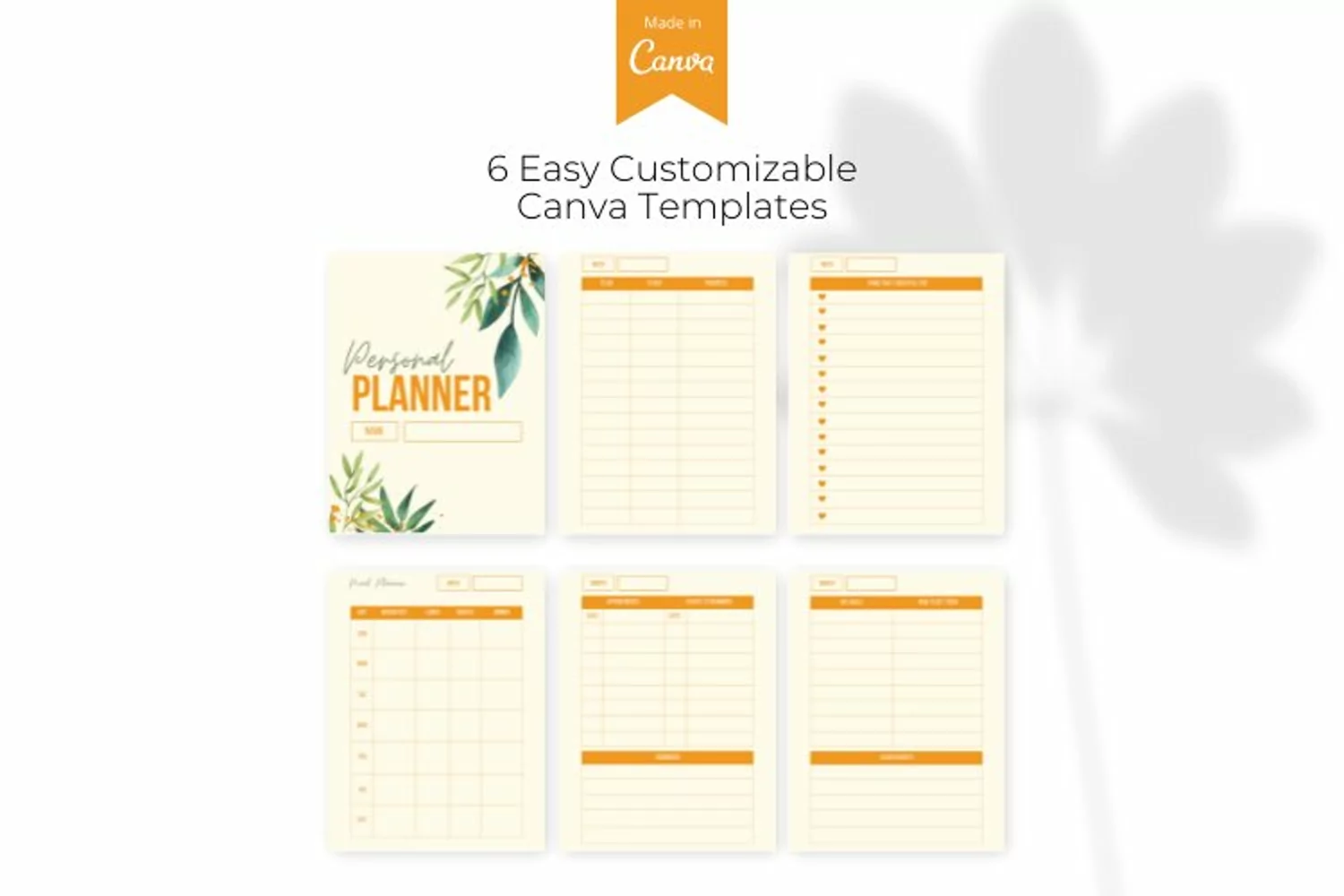 Personal Planner Template, Canva product image 1