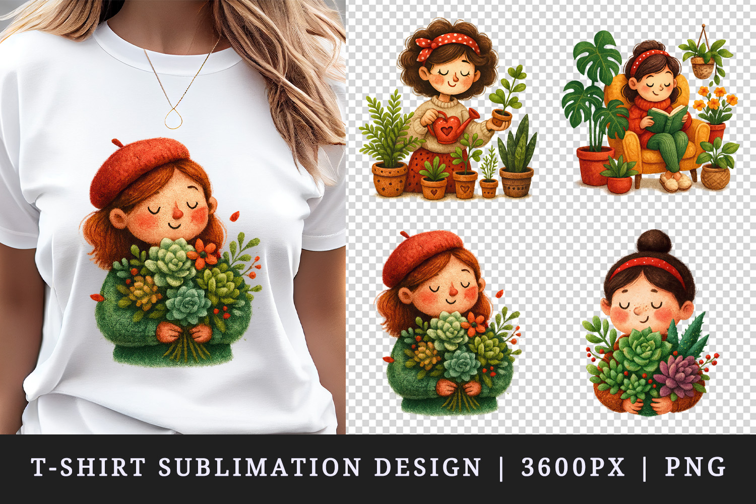 Plant Lover t-shirt printable sublimation design png product image 1