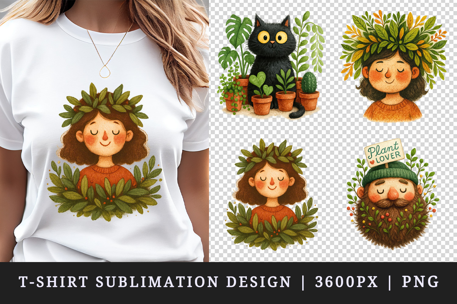 Plant Lover t-shirt printable sublimation design png product image 1