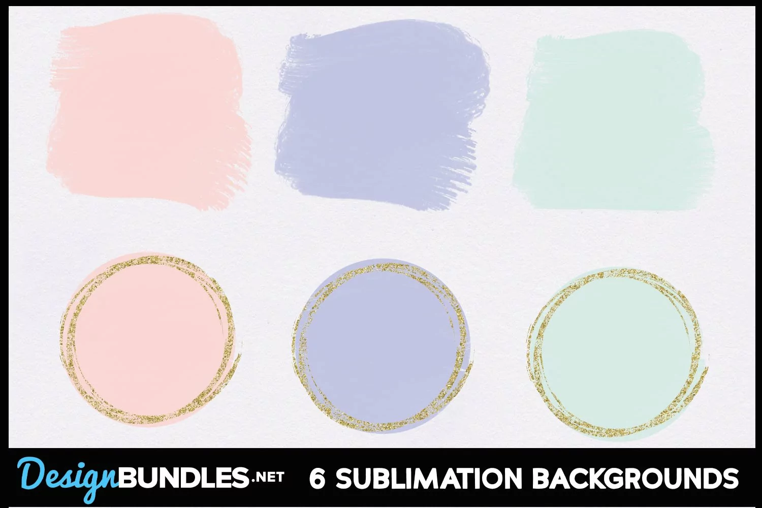 Pastel Watercolor Sublimation Background PNG Bundle product image 1