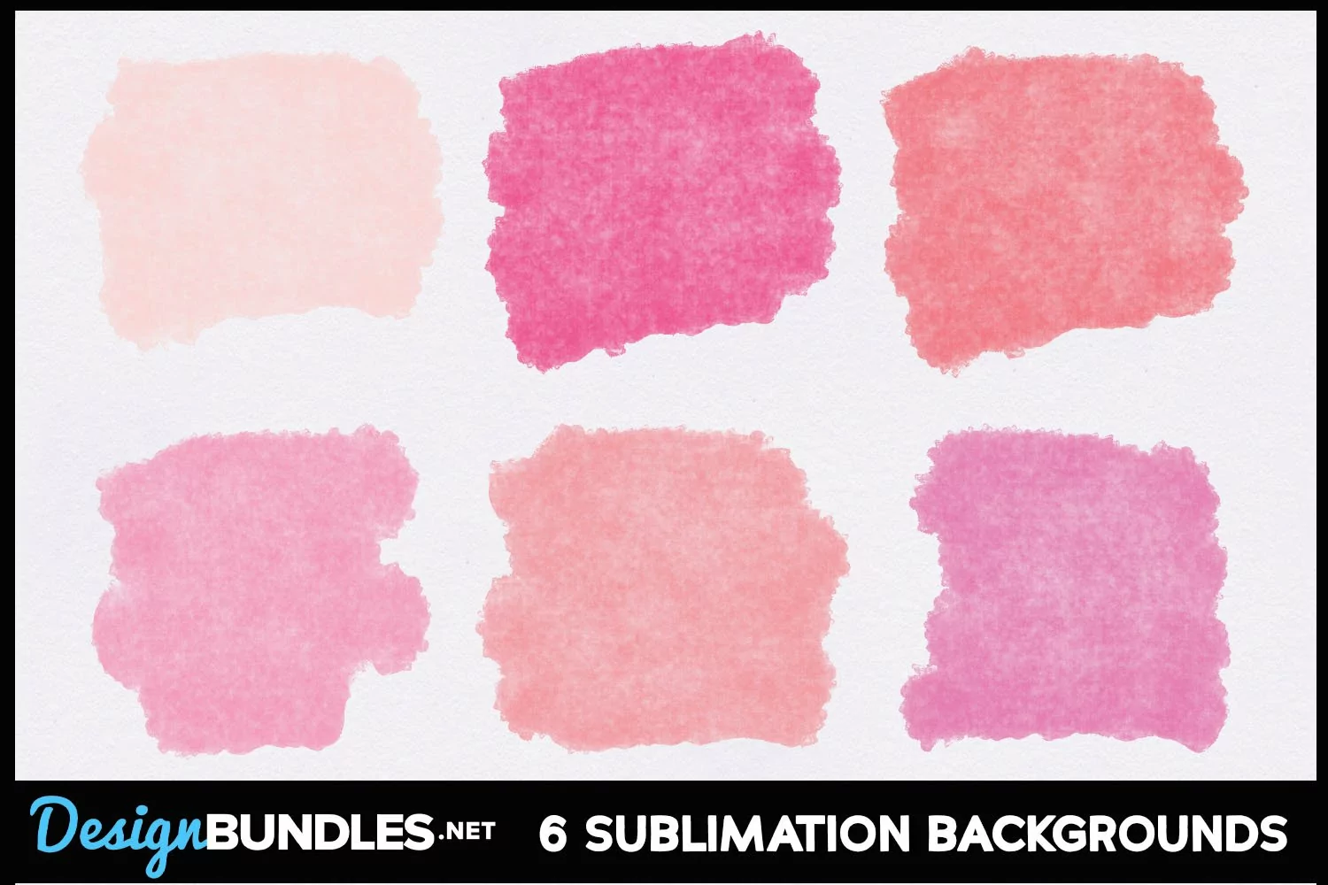 Pink Watercolor Sublimation Background PNG Bundle product image 1