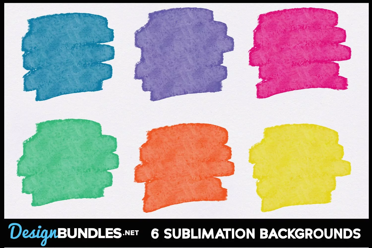 Bold Watercolor Sublimation Background PNG Bundle product image 1
