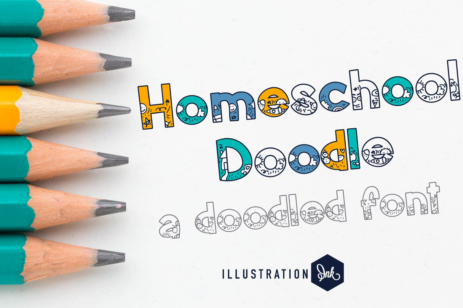 Homeschool Doodled Font Family product image 1