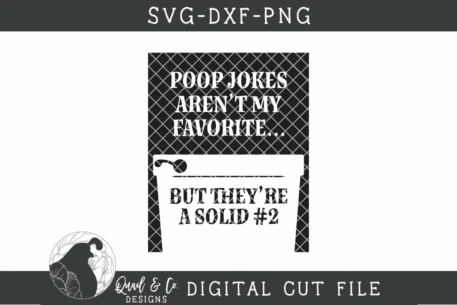 Funny Bathroom SVG, Poop Jokes SVG Bathroom Sign Cut File product image 1