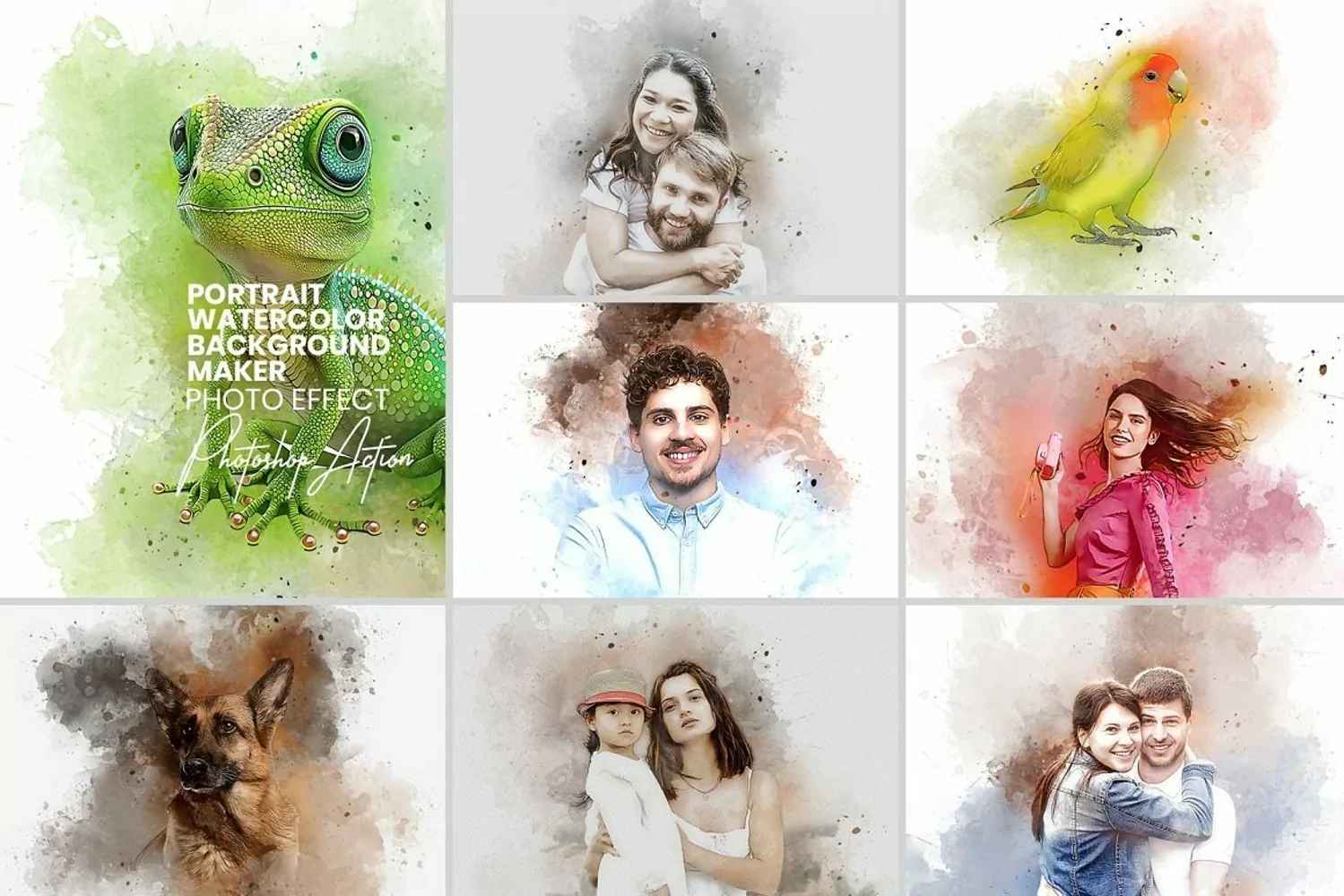 Portrait Watercolor Background Maker product image 1