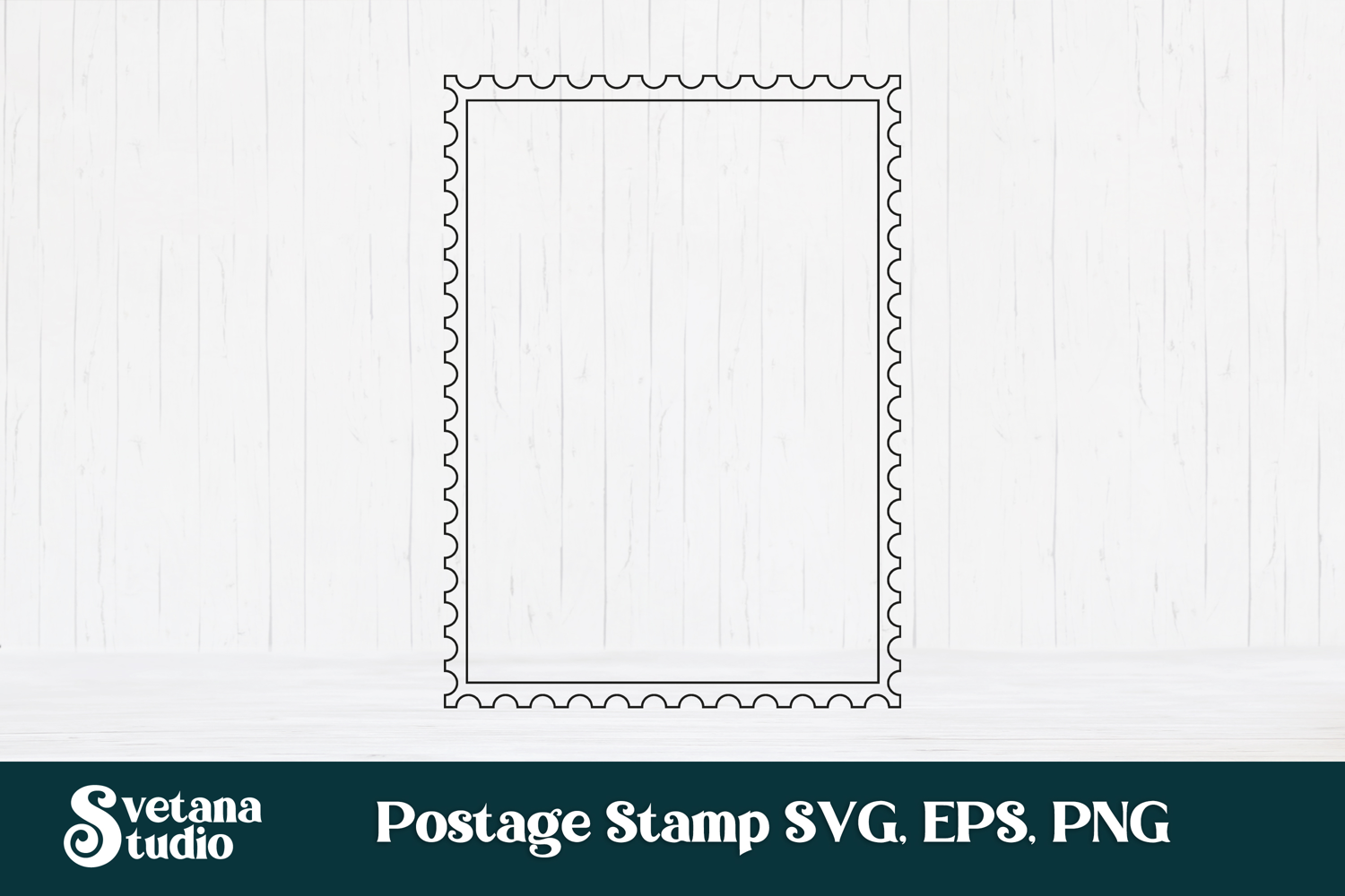Postage stamp SVG design, postage stamp cut file product image 1