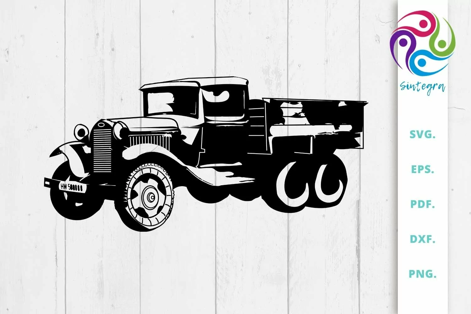Vintage Truck SVG File product image 1