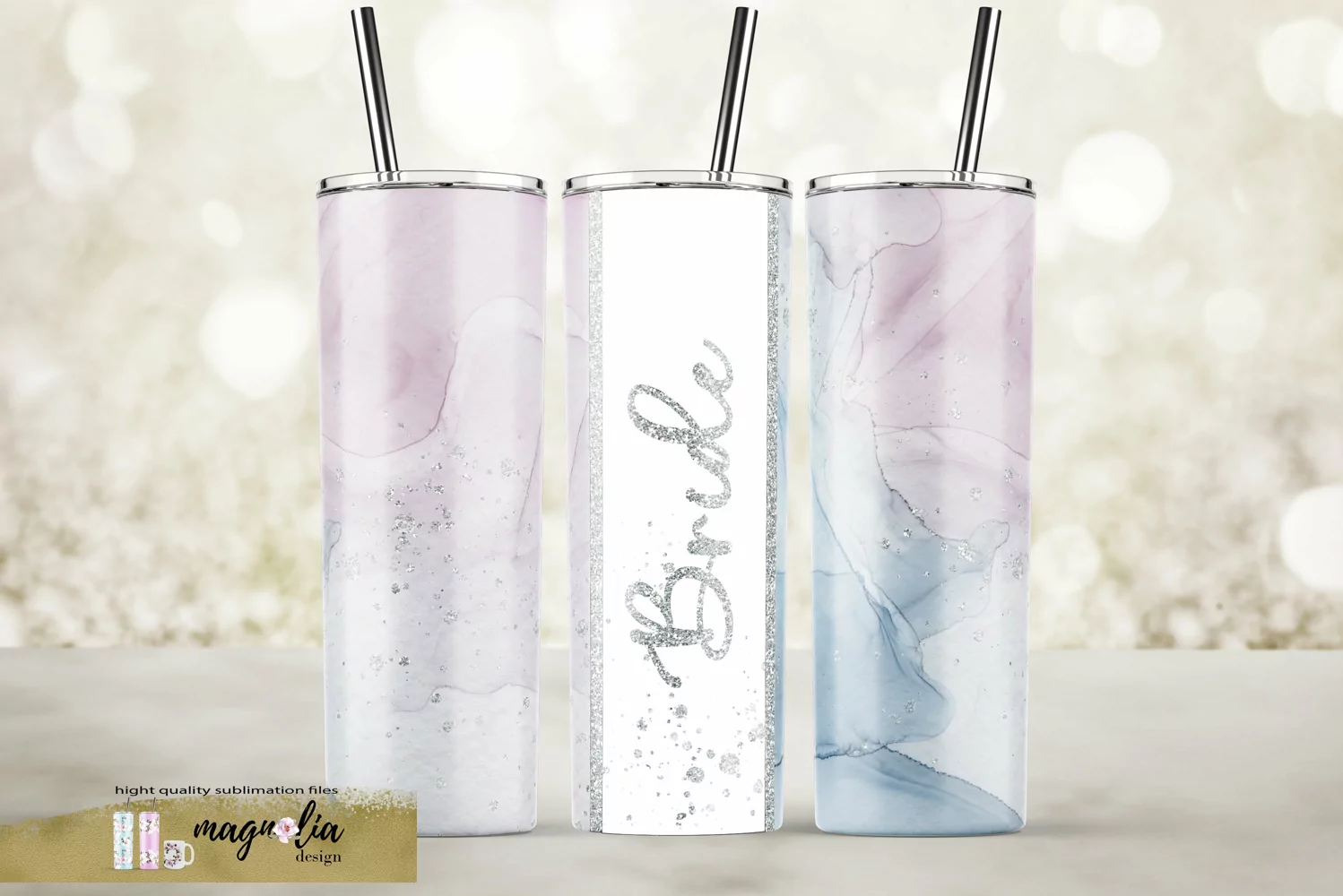Bride Groom wedding tumbler sublimation design png 20 oz product image 1