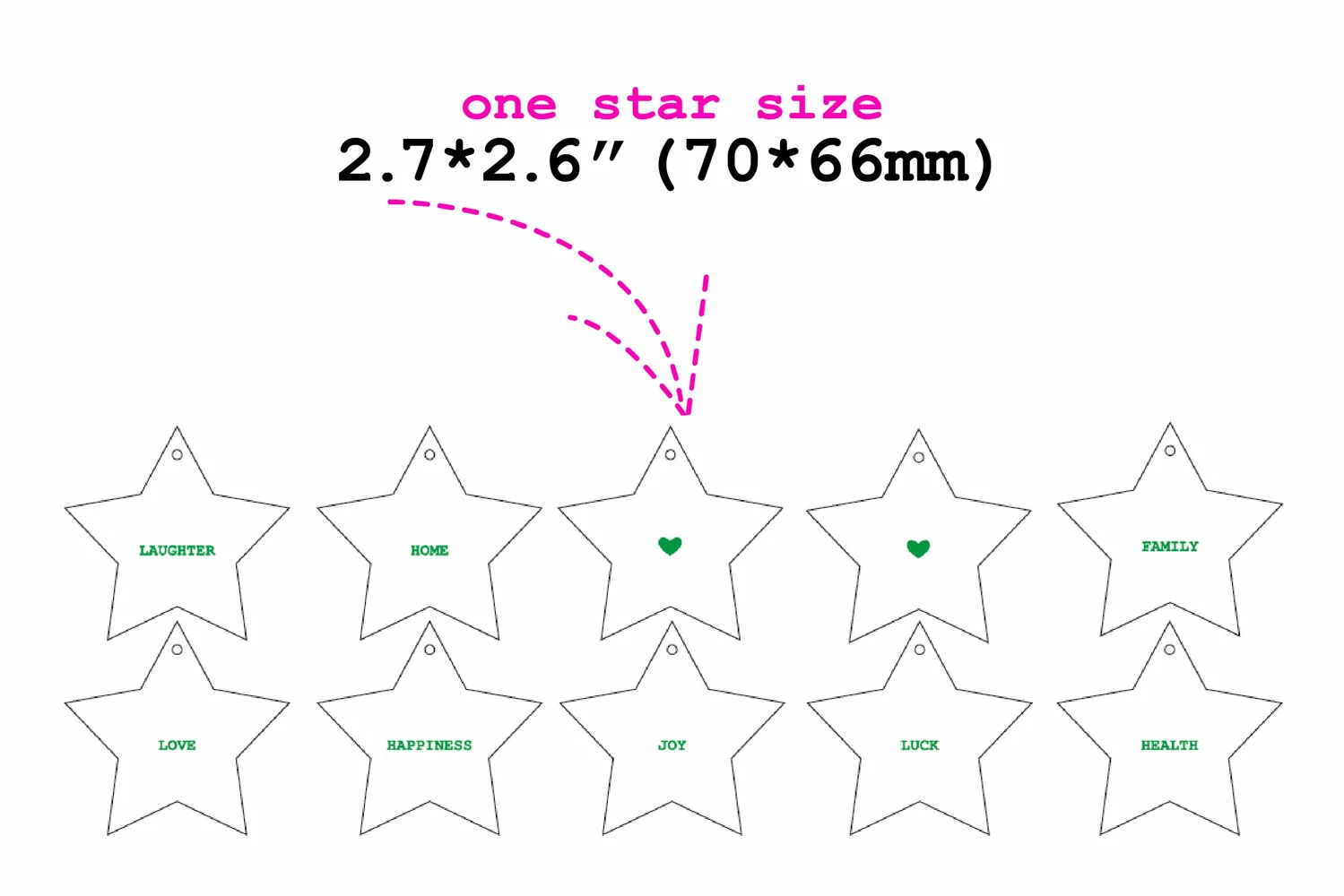 Christmas garland| SVG | for Laser and Cutting Machines product image 1