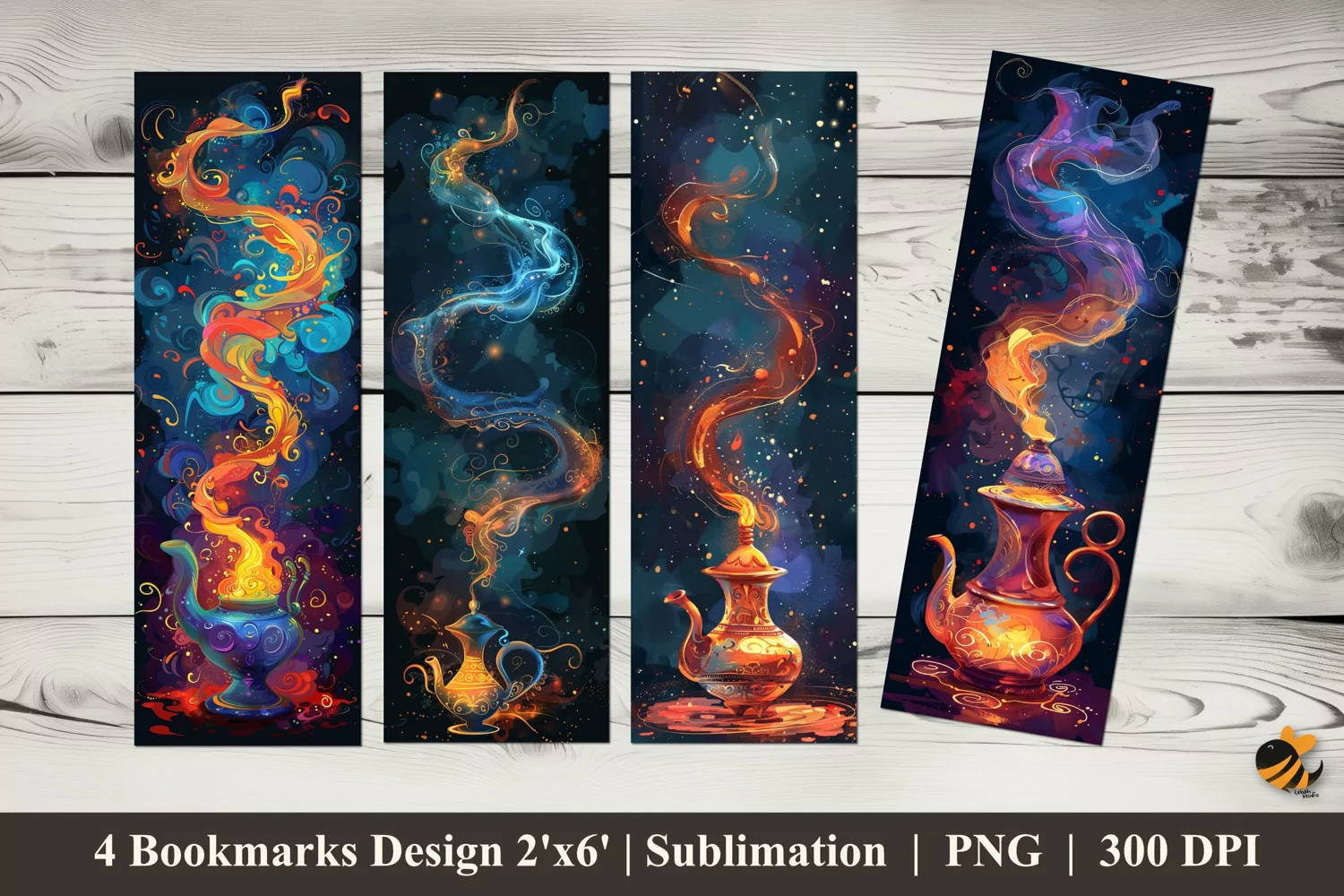 Magic Kettle Bookmarks Sublimation Design product image 1