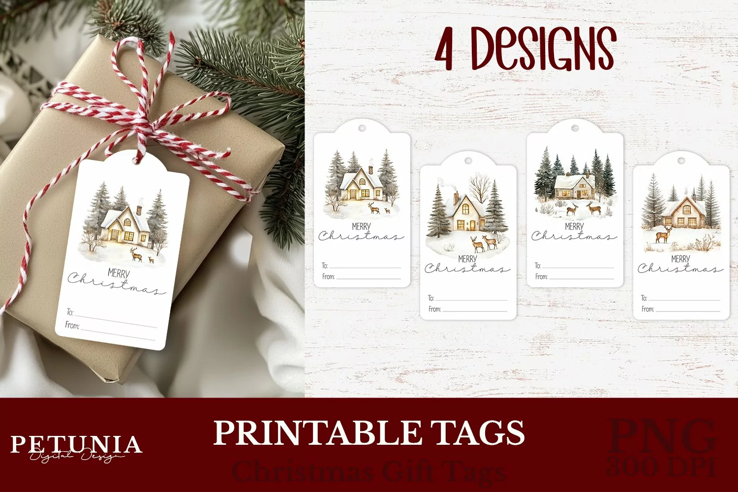 Printable Christmas gift tags template designs being used as Popular Printable Christmas Tags print