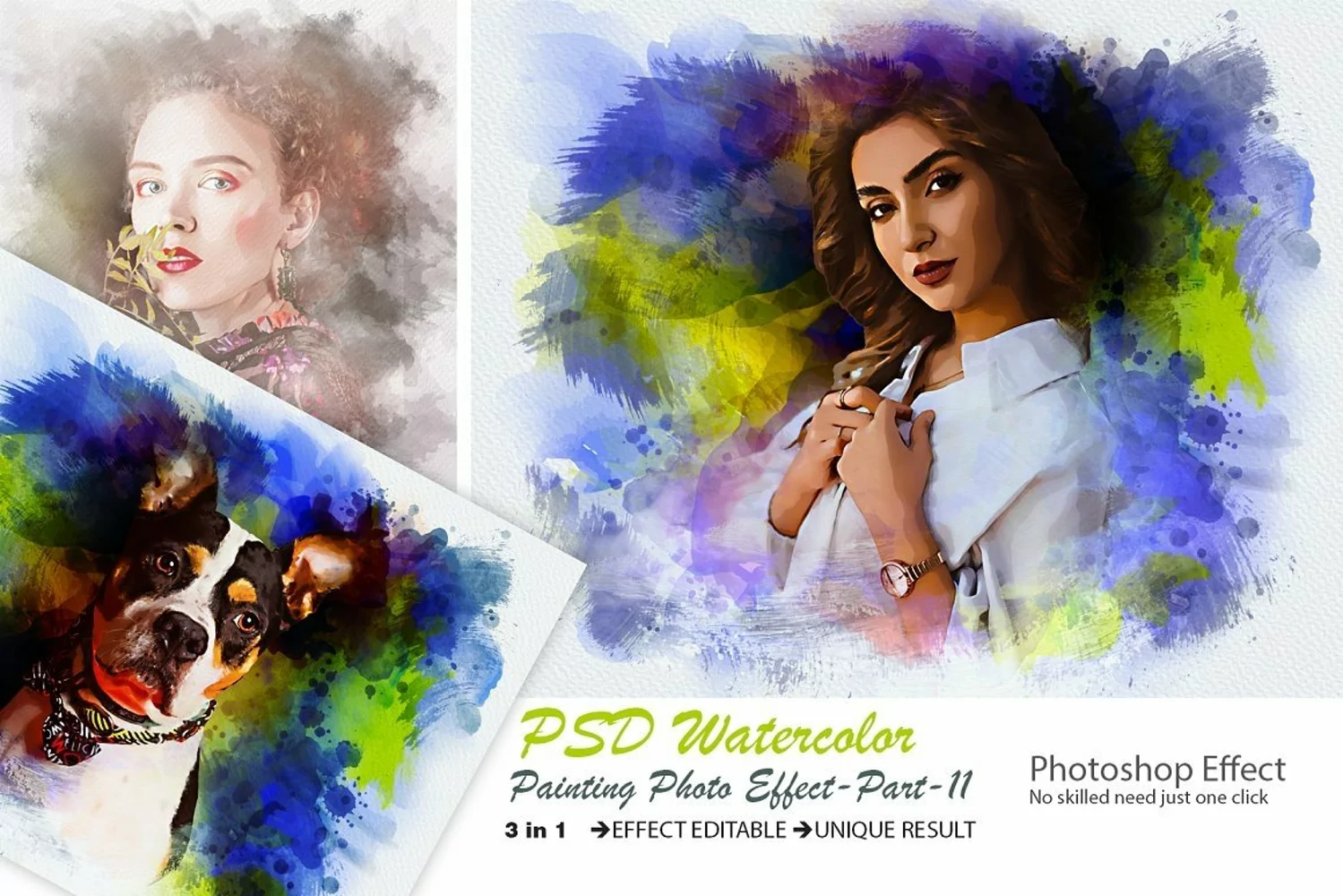 PSD Watercolor Painting Photo Effect product image 1