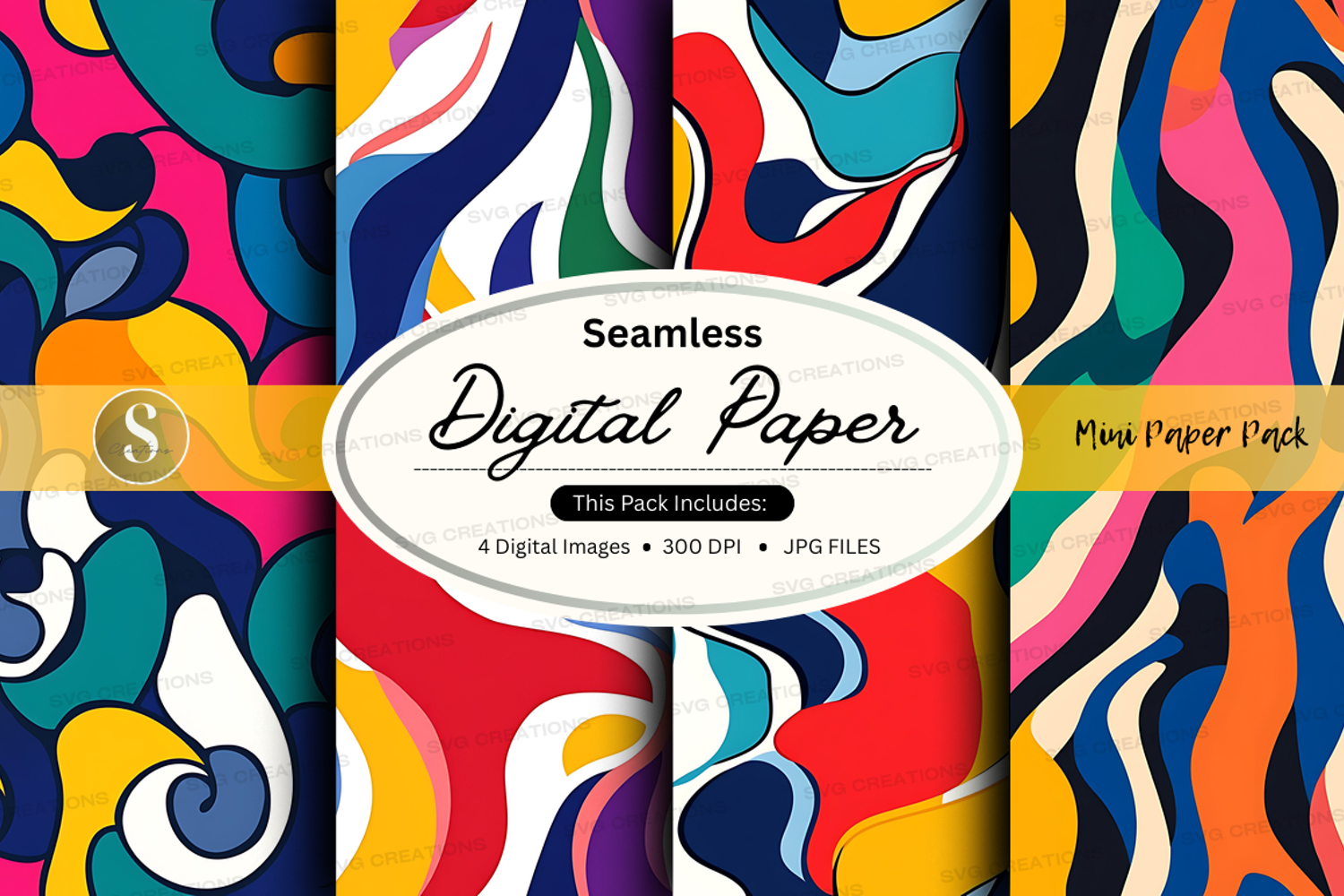 Seamless digital paper product image 1