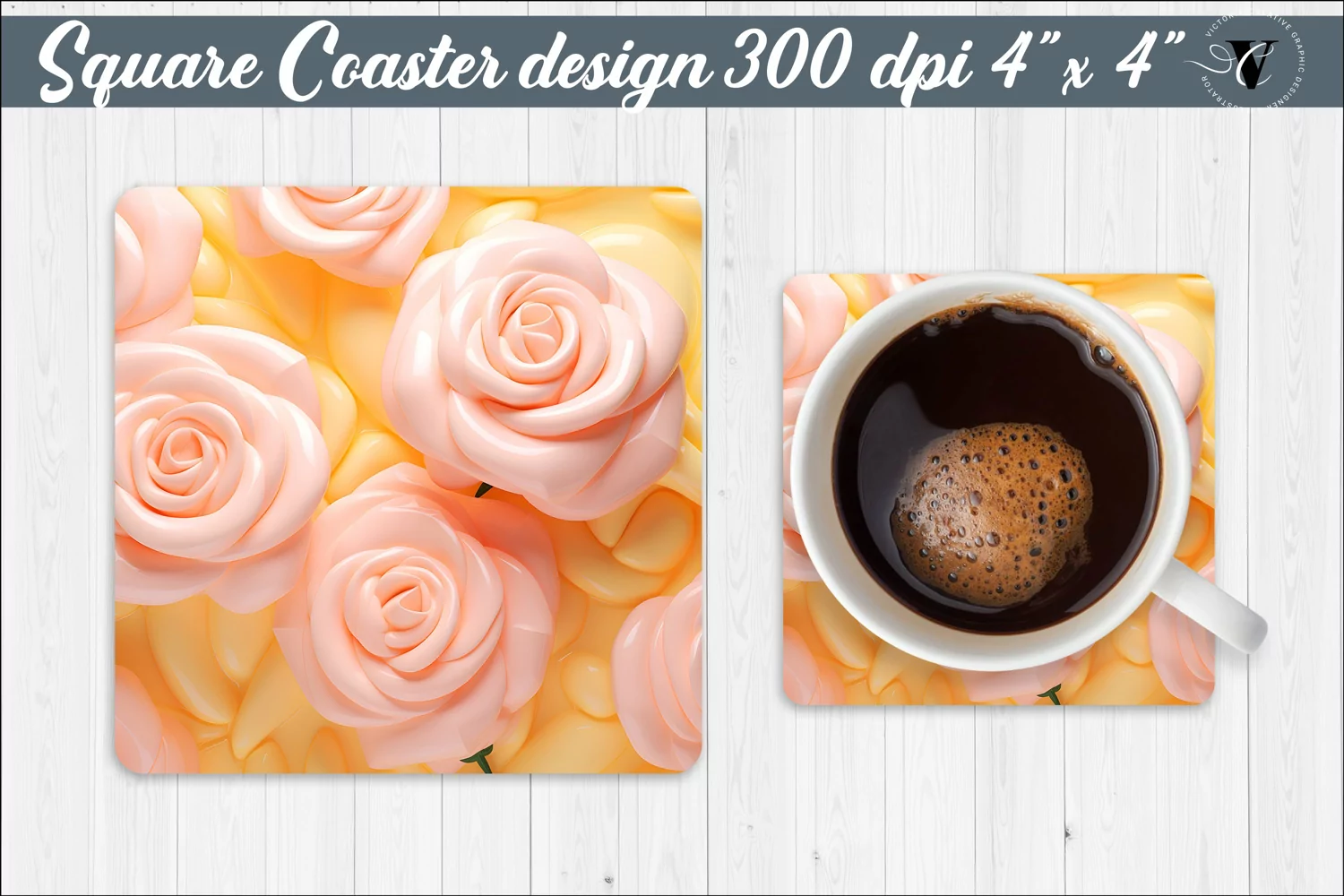 Square Coaster | Puff | 3D coaster product image 1