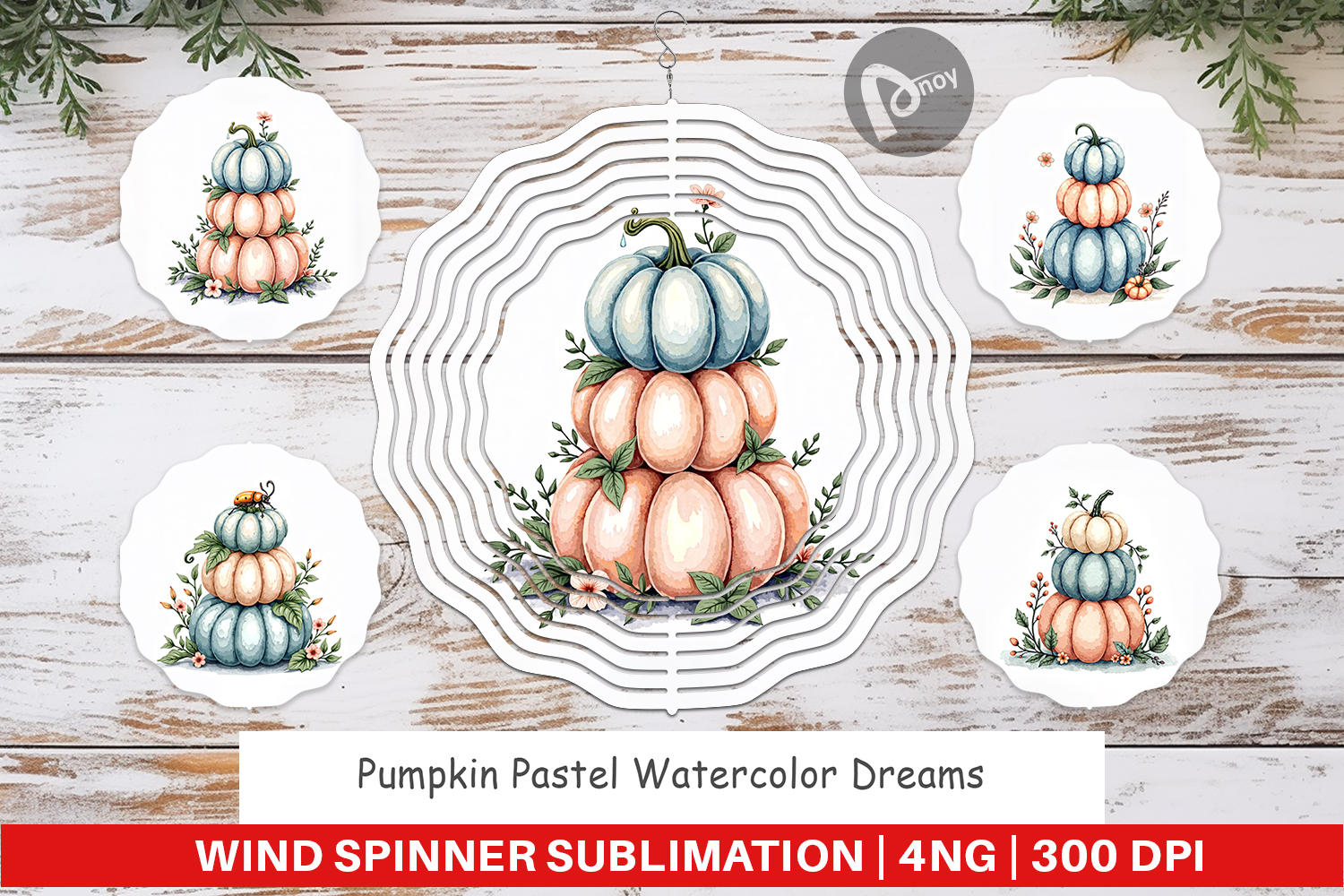 Pumpkin Pastel Dreams Wind Spinner product image 1