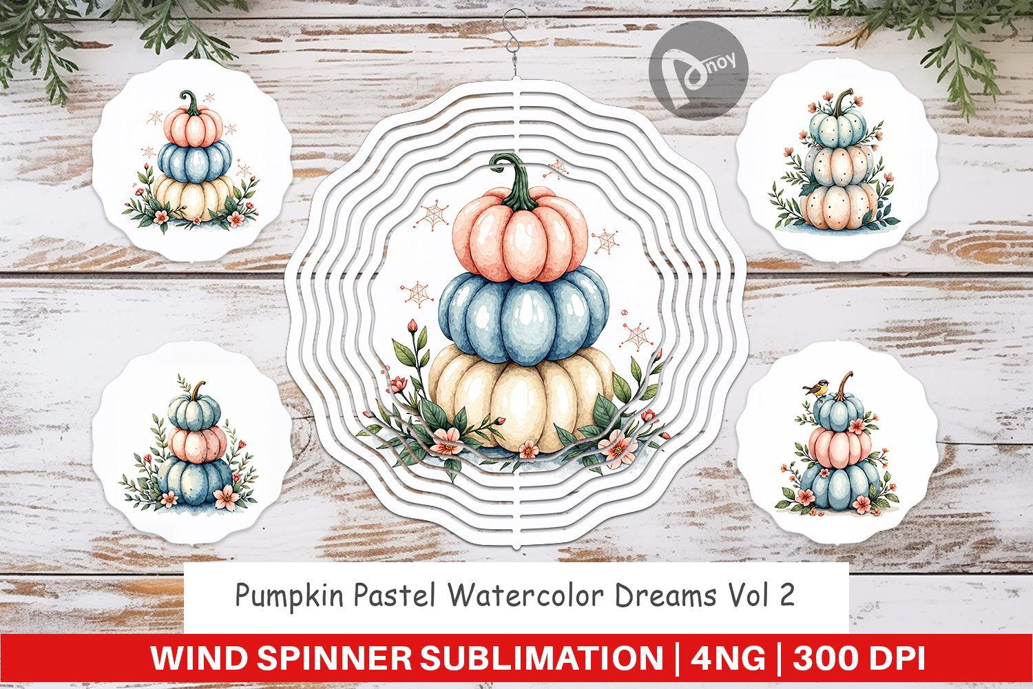 Pumpkin Pastel Dreams Wind Spinner product image 1
