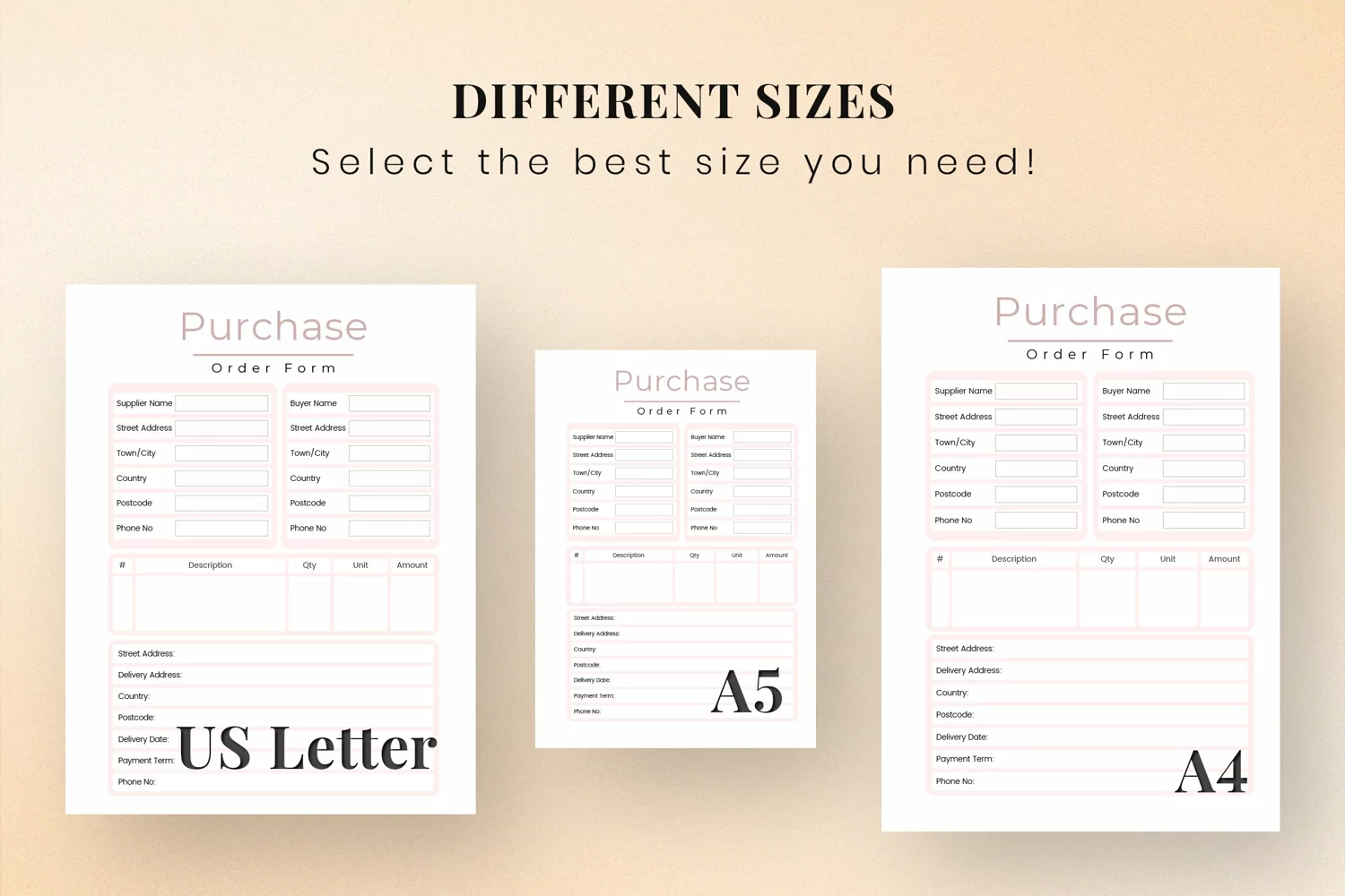 Purchase Order Form | Purchase Tracker | Purchase Form product image 1