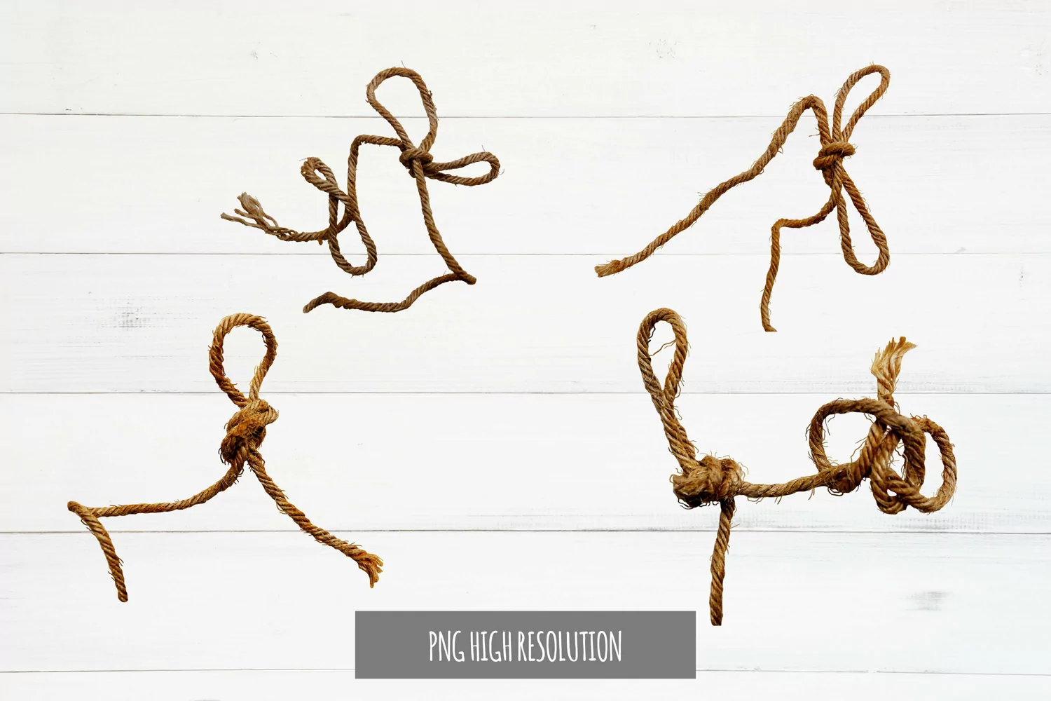 Realistic Vintage Rope Clipart - Scrapbook Embellishment product image 1