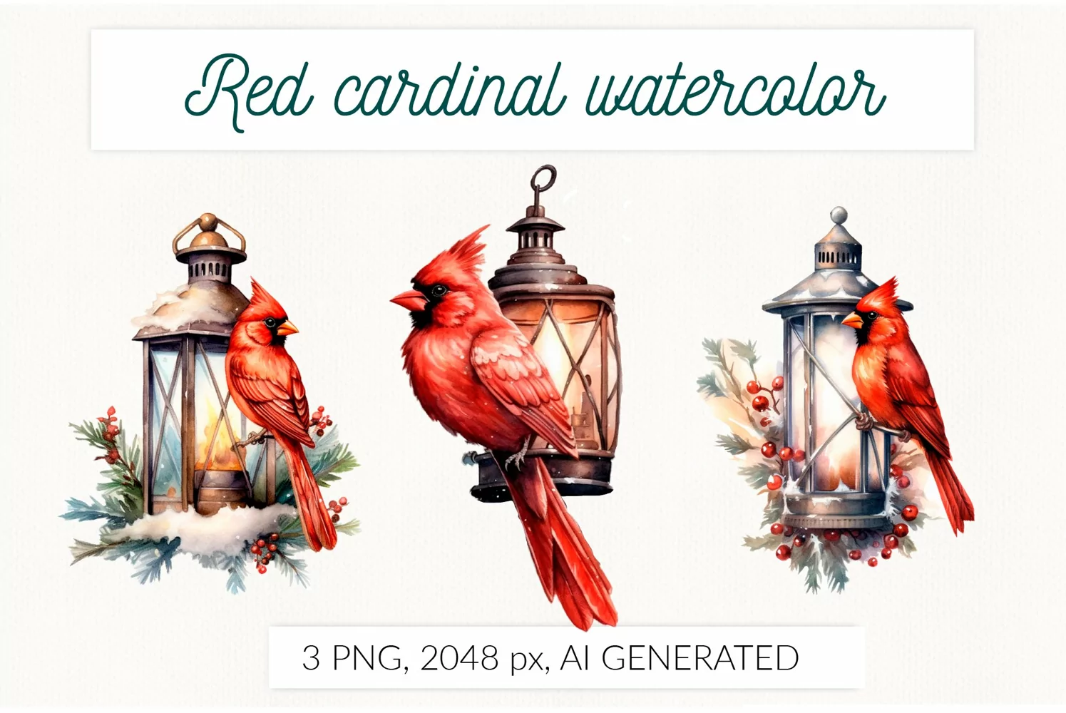 Memorial lantern red cardinal AI generative. Remembering PNG product image 1