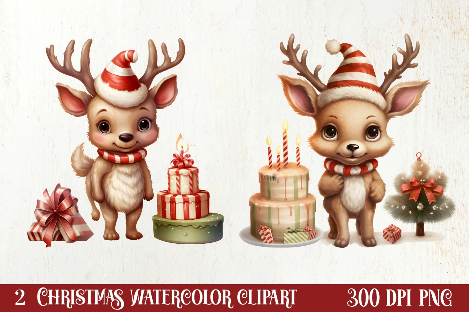 Reindeer First Christmas Clipart Sublimation, Christmas PNG product image 1