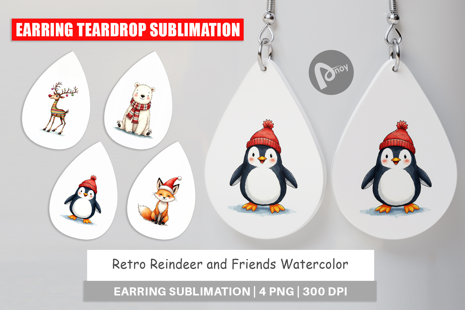 Reindeer and Friends Earring product image 1
