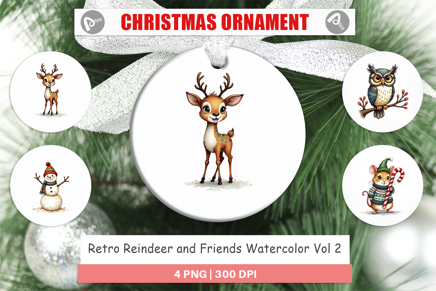 Reindeer and Friends Ornament product image 1