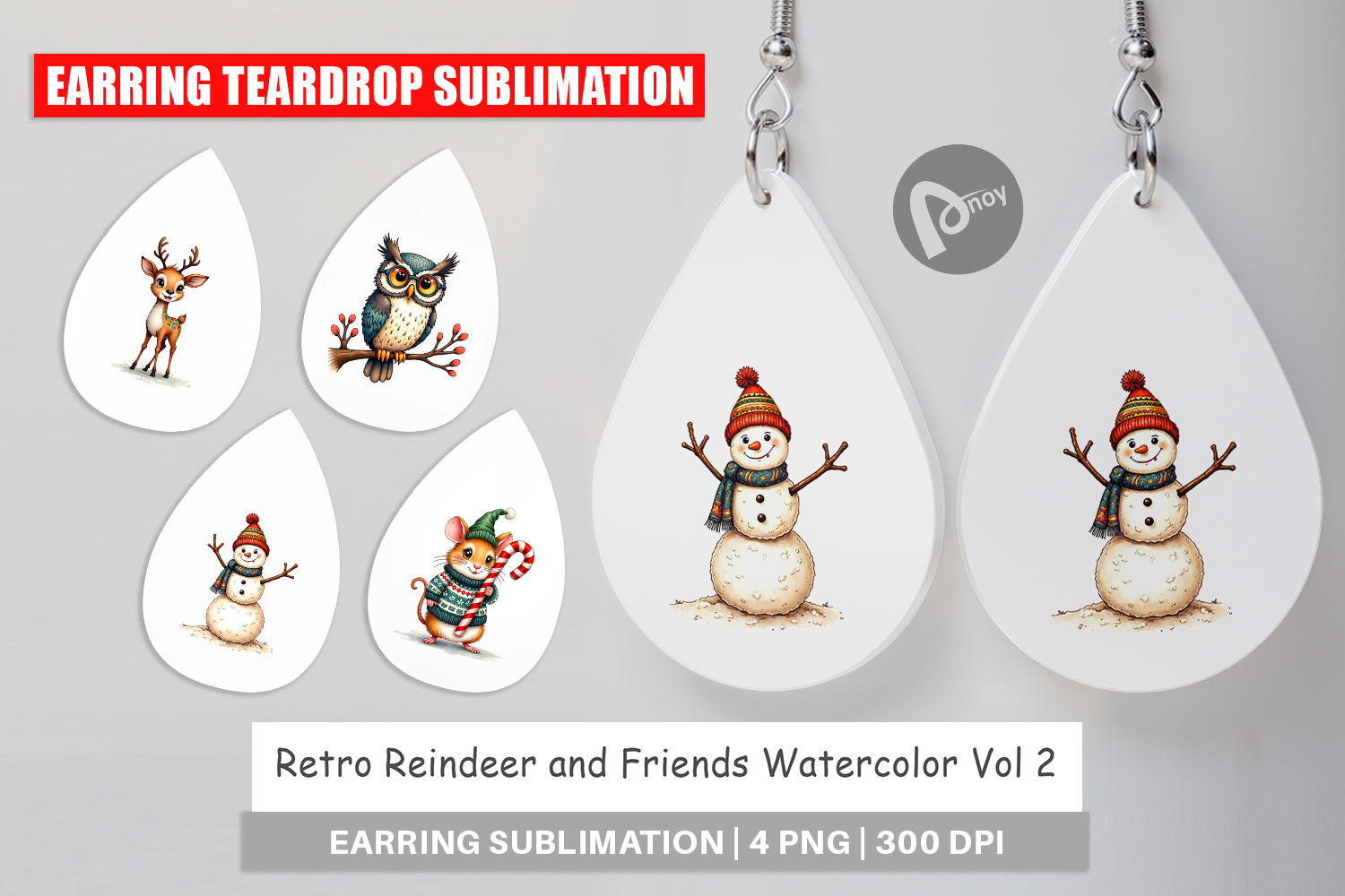 Reindeer and Friends Earring product image 1
