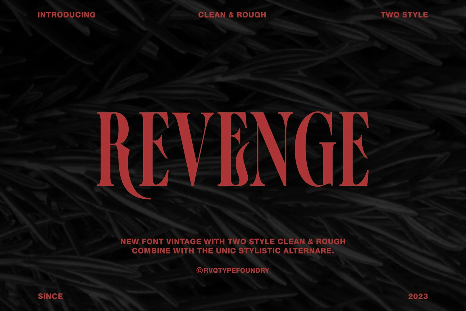 Revenge typeface product image 1