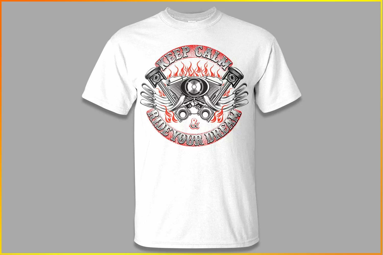 Ride your dream | motorcycle design| Biker engine vector product image 1