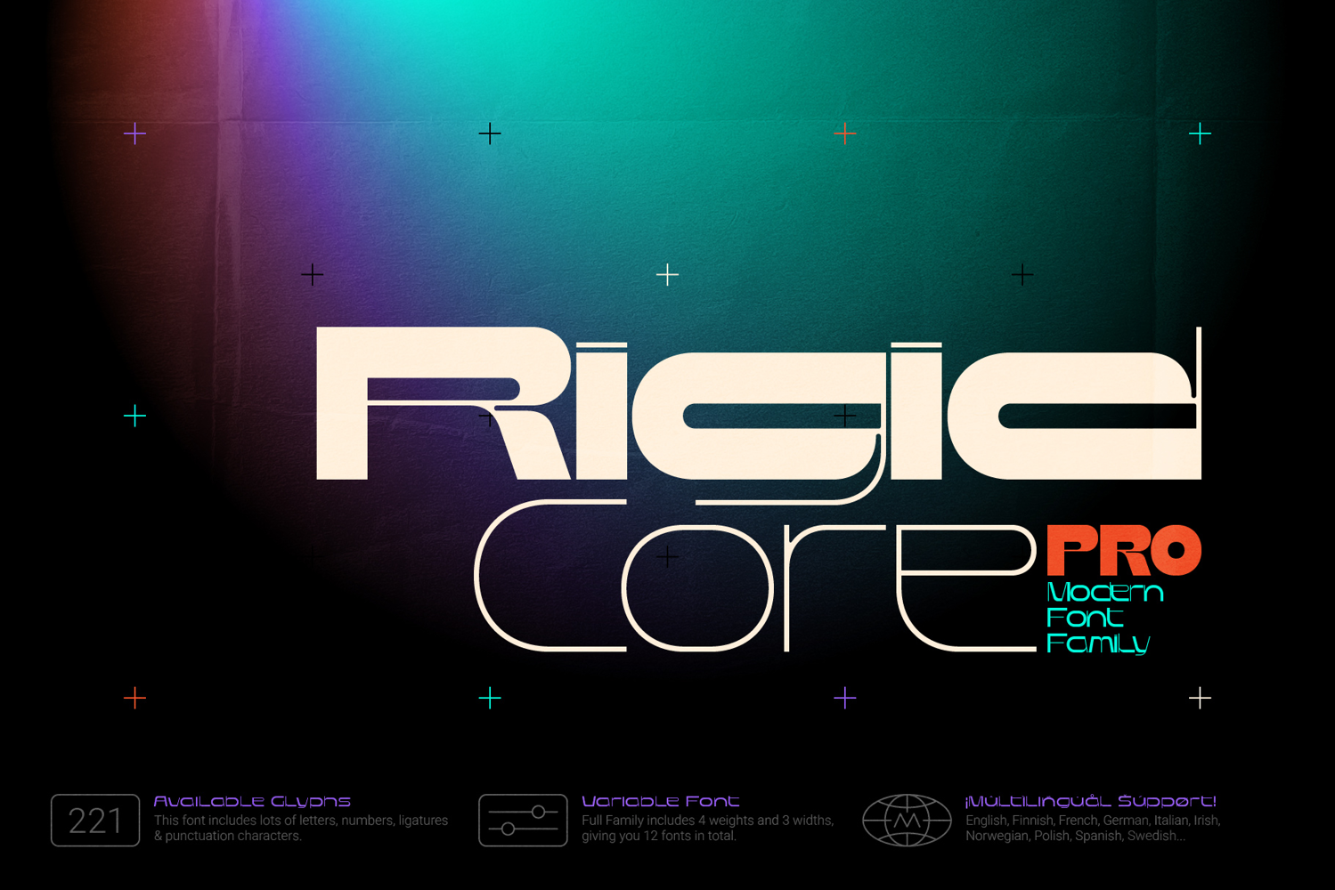 Rigid Core PRO Font Family product image 1