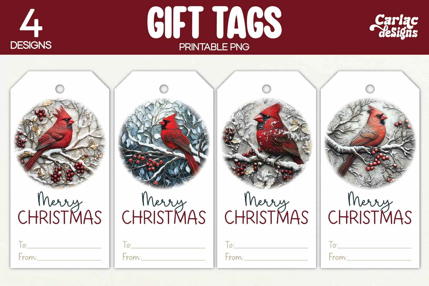 robin gift tags