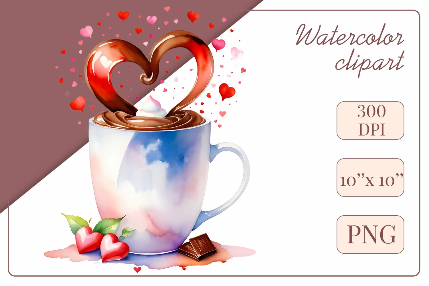 Explore stunning watercolor coffee cup art featuring delicate hearts, ideal for romantic occasions like weddings or heartfelt greetings. Perfect for adding warmth to cafe decor or crafting cozy designs. Find inspiration with our romantic coffee cliparts.