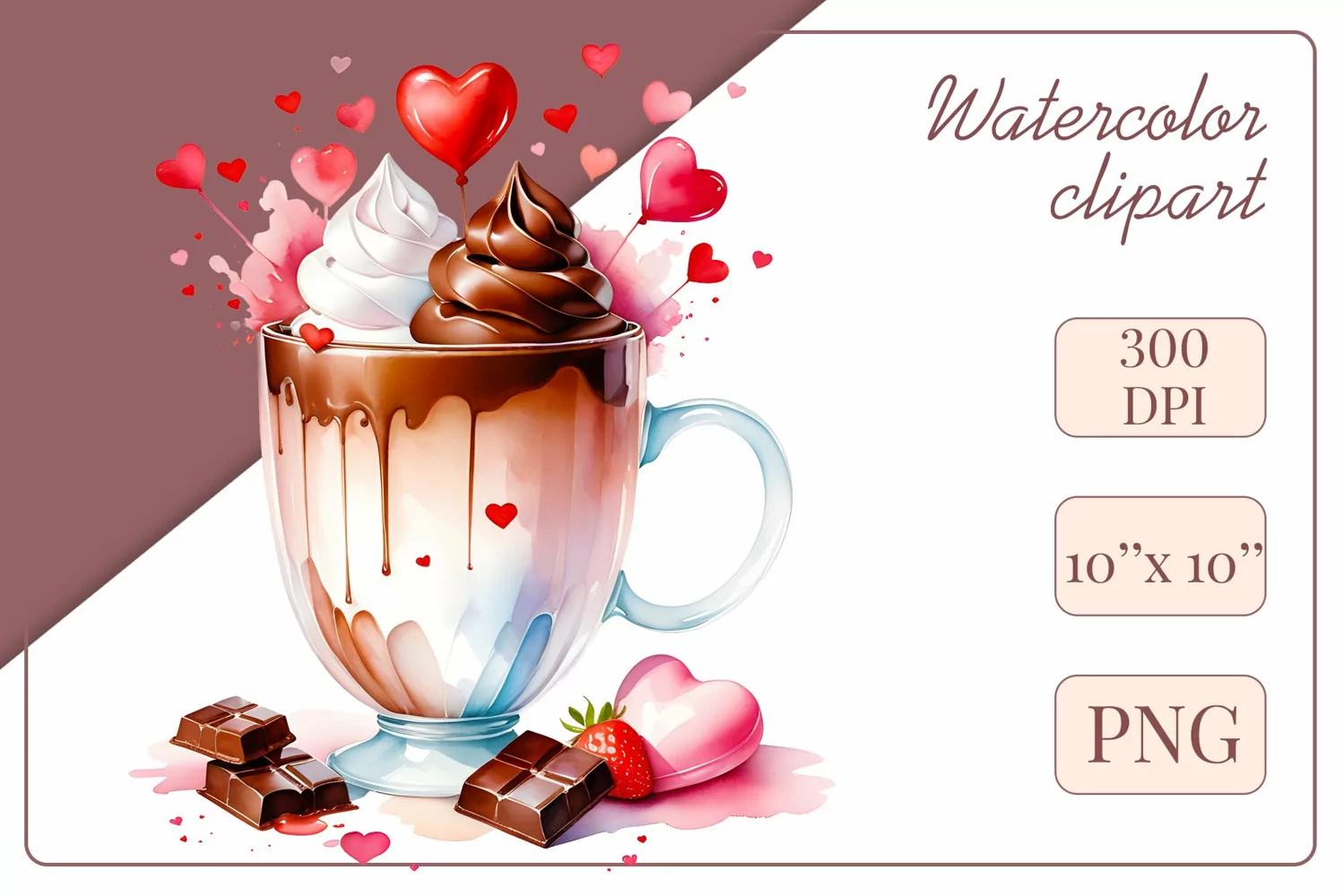 Explore stunning watercolor coffee cup art featuring delicate hearts, ideal for romantic occasions like weddings or heartfelt greetings. Perfect for adding warmth to cafe decor or crafting cozy designs. Find inspiration with our romantic coffee cliparts.