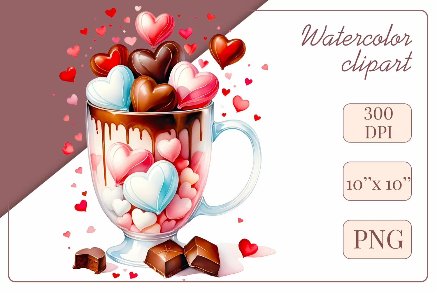 Explore stunning watercolor coffee cup art featuring delicate hearts, ideal for romantic occasions like weddings or heartfelt greetings. Perfect for adding warmth to cafe decor or crafting cozy designs. Find inspiration with our romantic coffee cliparts.