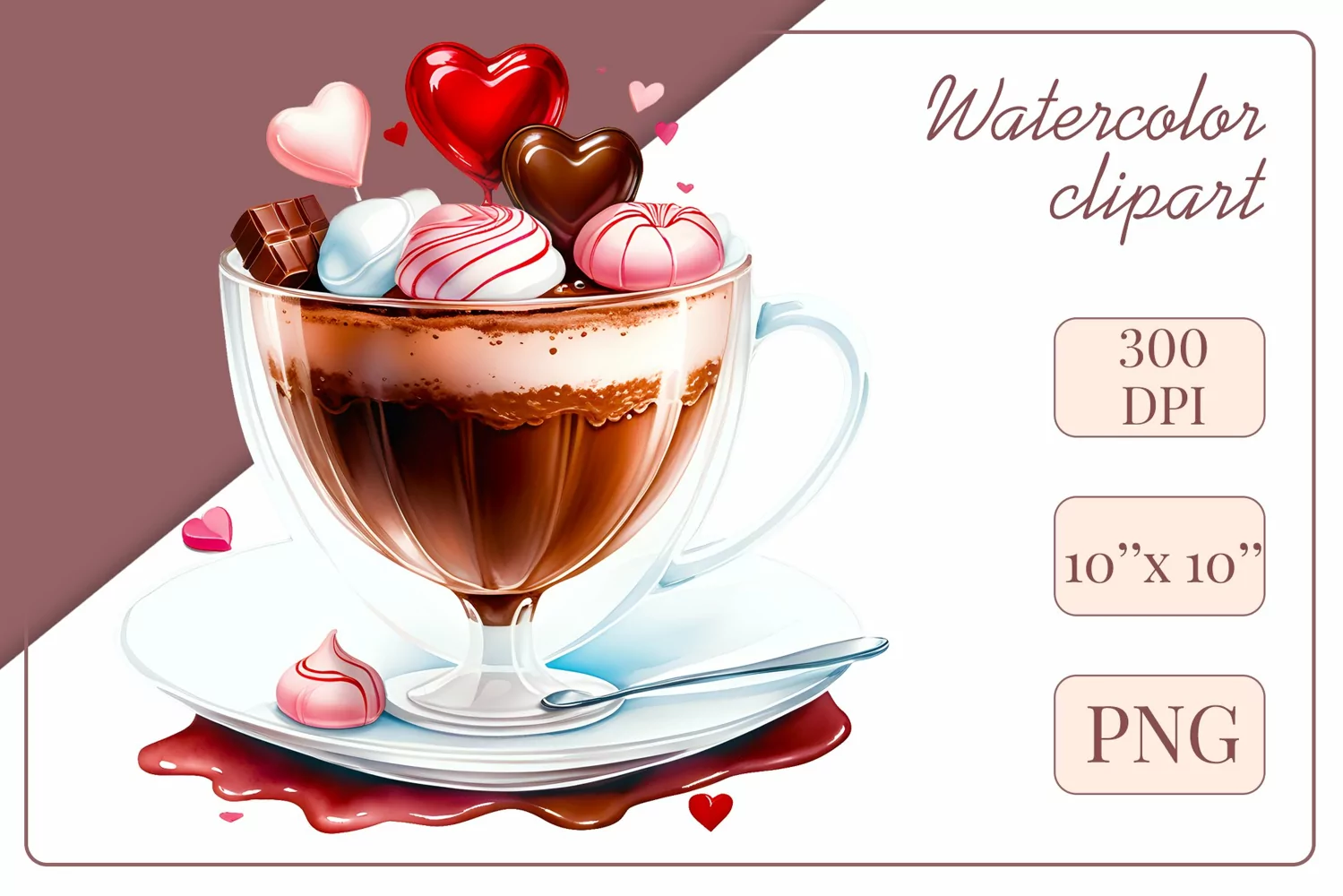 Explore stunning watercolor coffee cup art featuring delicate hearts, ideal for romantic occasions like weddings or heartfelt greetings. Perfect for adding warmth to cafe decor or crafting cozy designs. Find inspiration with our romantic coffee cliparts.