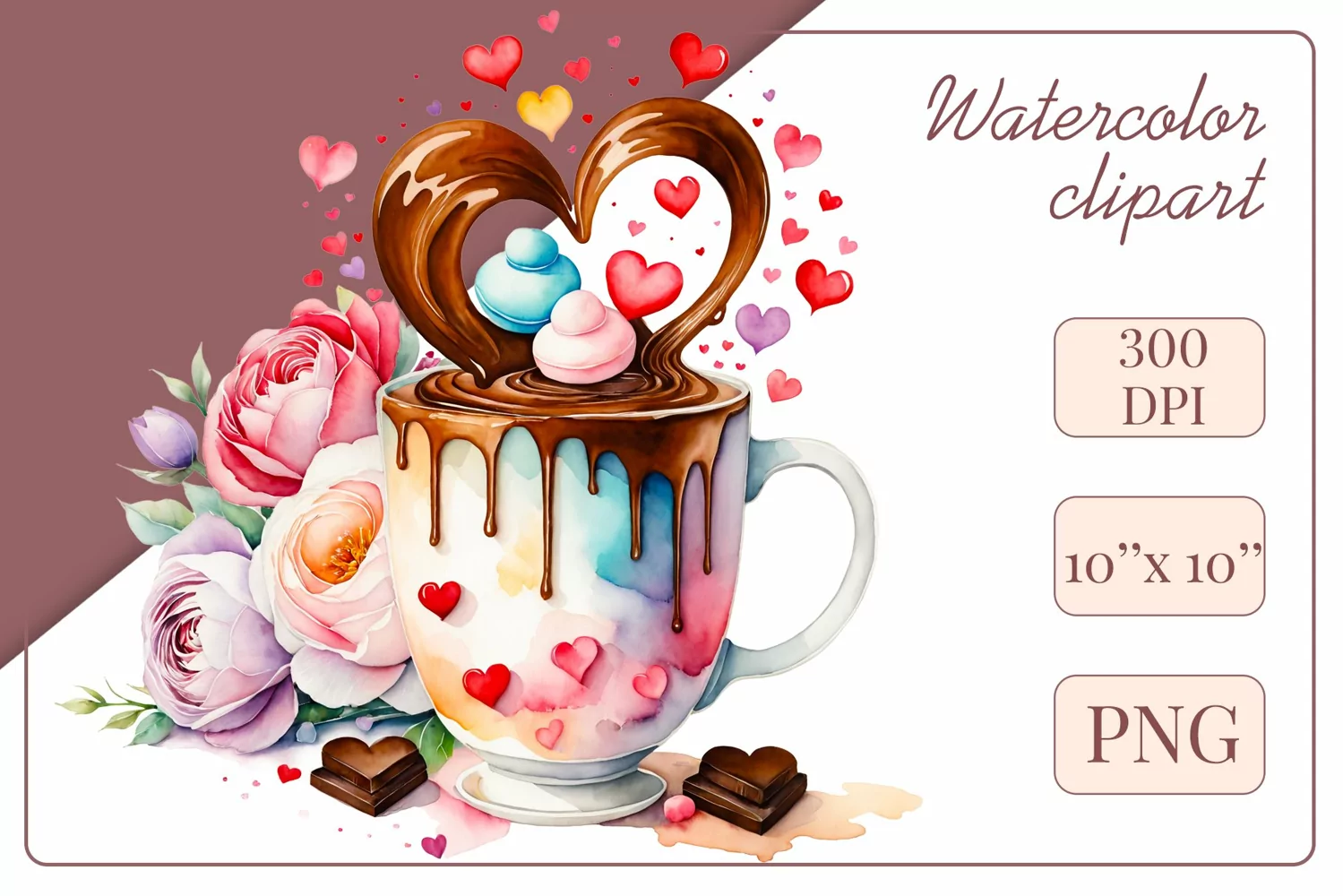 Explore stunning watercolor coffee cup art featuring delicate hearts, ideal for romantic occasions like weddings or heartfelt greetings. Perfect for adding warmth to cafe decor or crafting cozy designs. Find inspiration with our romantic coffee cliparts.