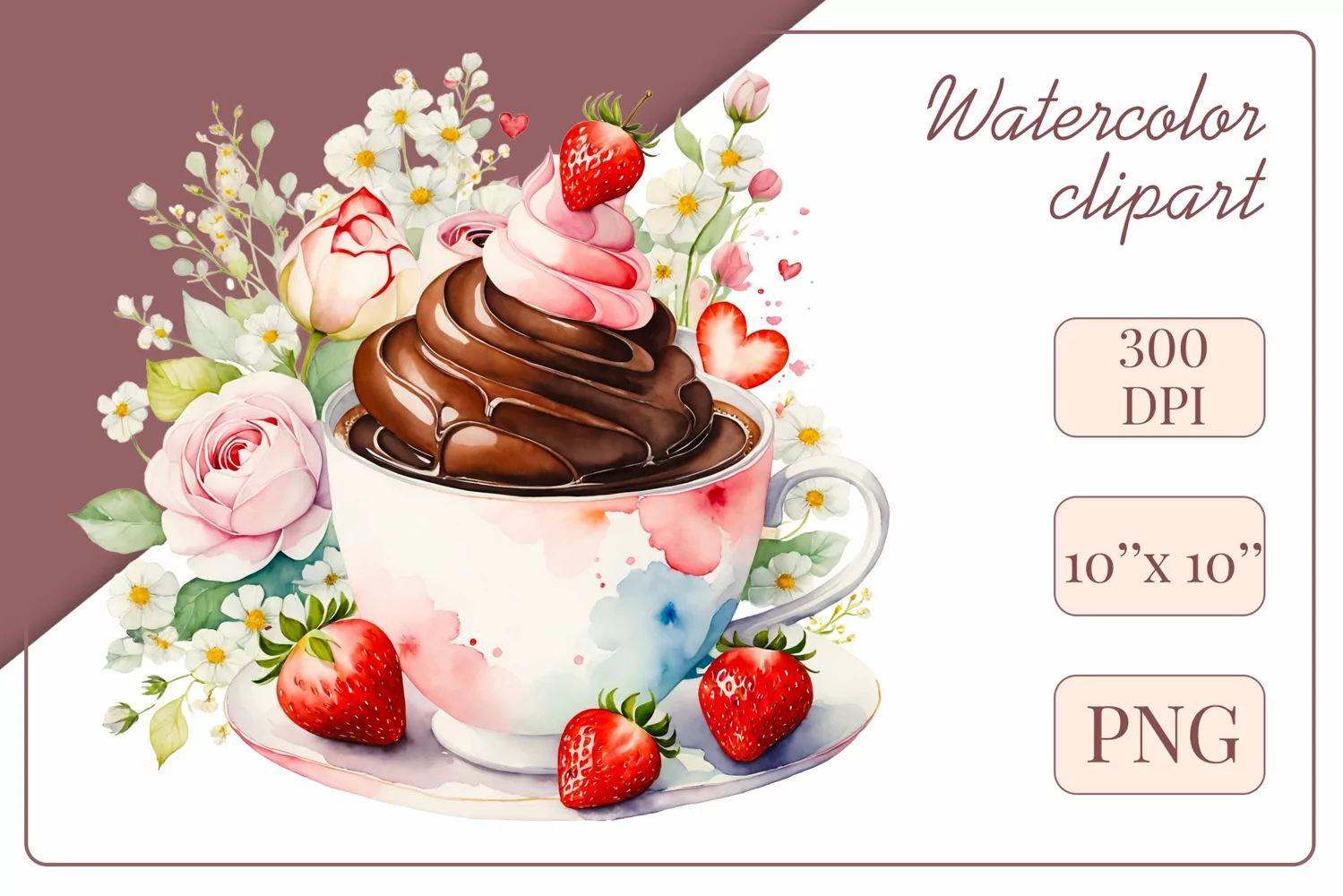 Explore stunning watercolor coffee cup art featuring delicate hearts, ideal for romantic occasions like weddings or heartfelt greetings. Perfect for adding warmth to cafe decor or crafting cozy designs. Find inspiration with our romantic coffee cliparts.