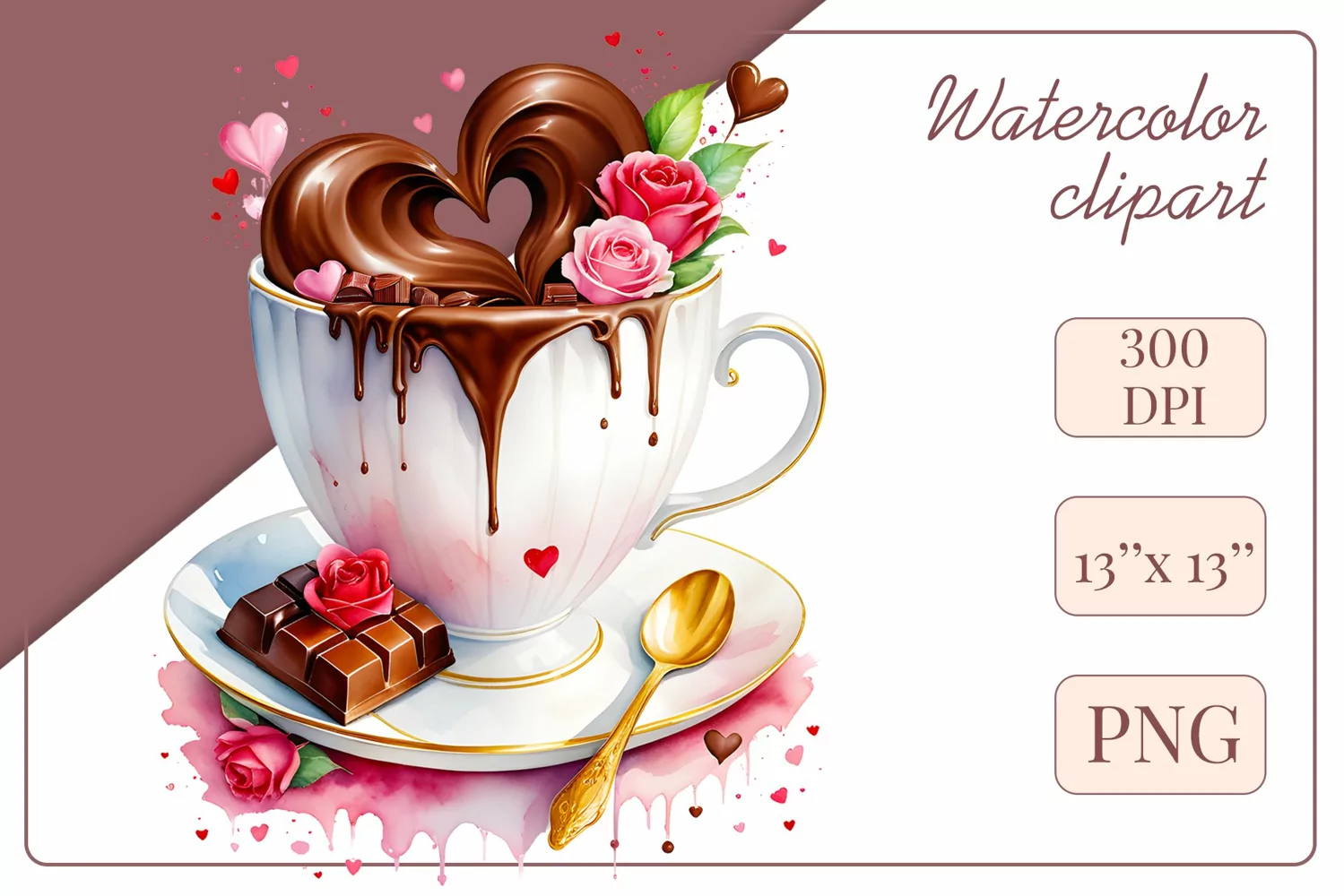 Explore stunning watercolor coffee cup art featuring delicate hearts, ideal for romantic occasions like weddings or heartfelt greetings. Perfect for adding warmth to cafe decor or crafting cozy designs. Find inspiration with our romantic coffee cliparts.