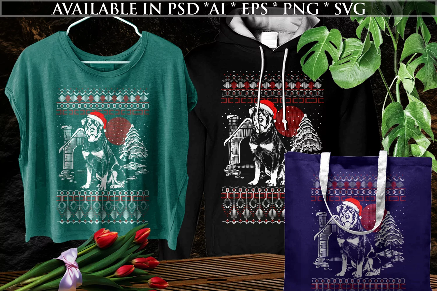 Rottweiler|ugly christmas sweater | dog ugly christmas product image 1