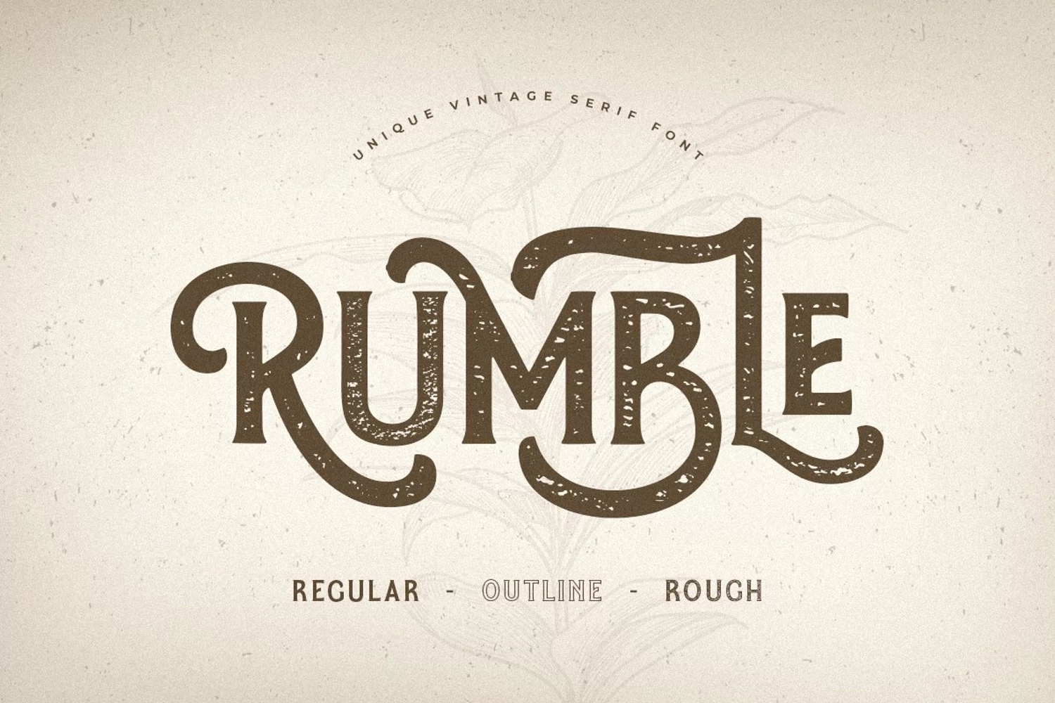 Rumble - Unique Vintage Serif Font product image 1