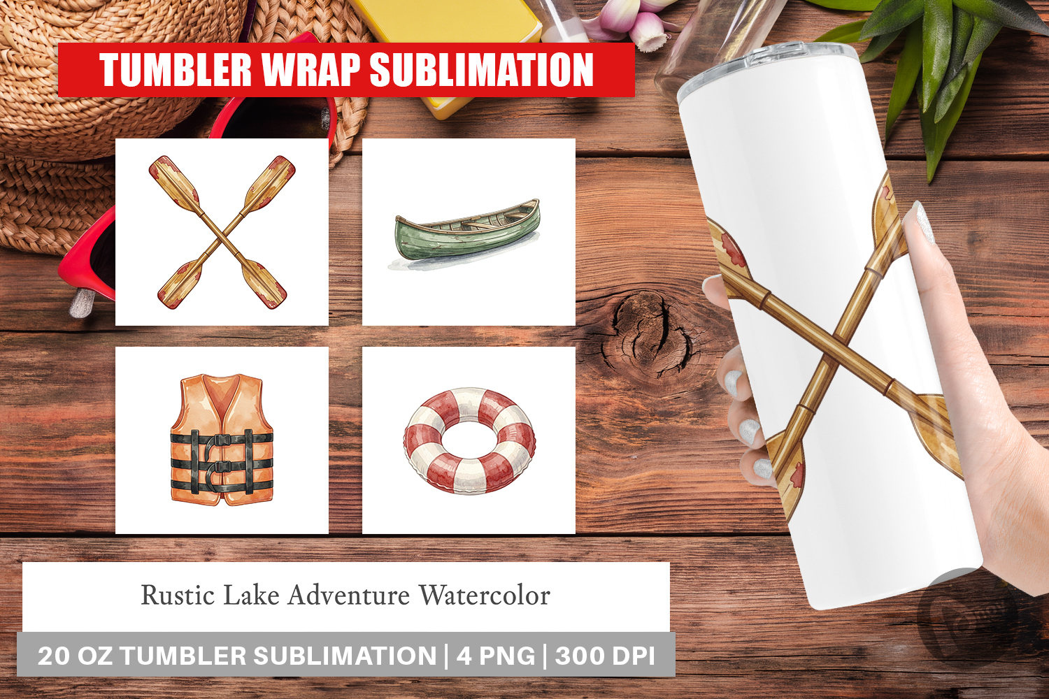 Rustic Lake Adventure Tumbler product image 1
